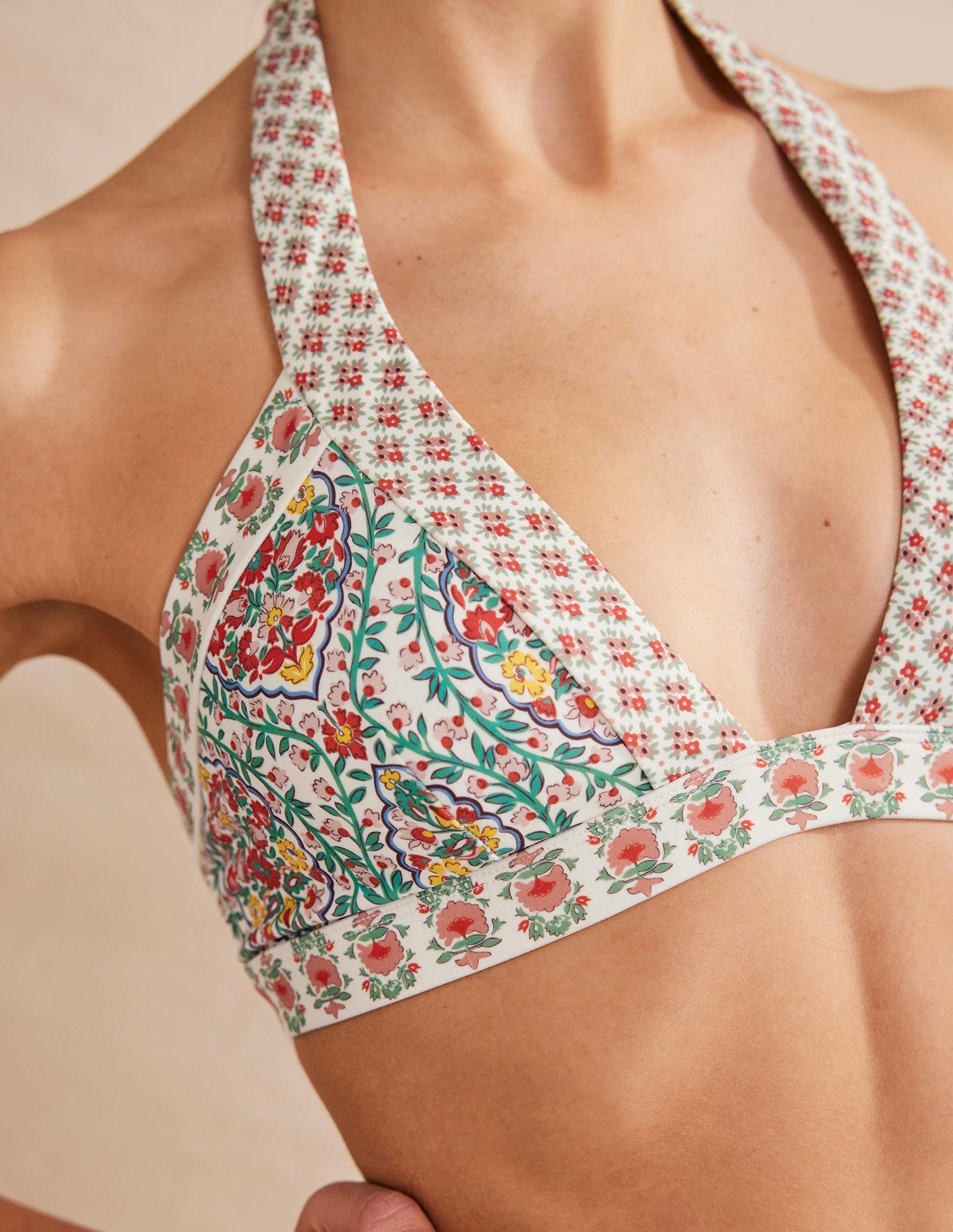 Ithaca Halter Bikini Top-Multi, Vine Terrace - Image 2
