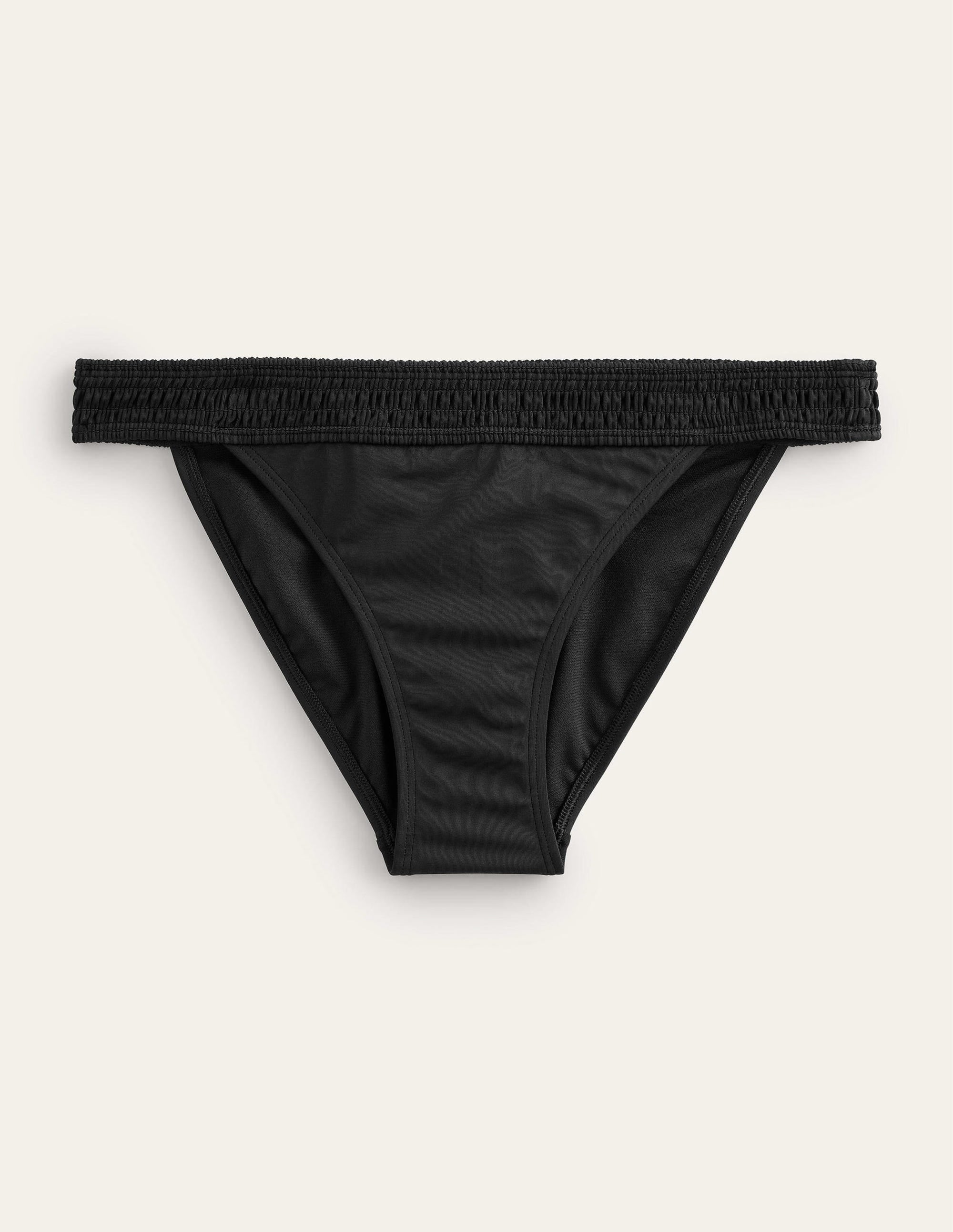Milos Smocked Bikini Bottoms-Black - Image 5