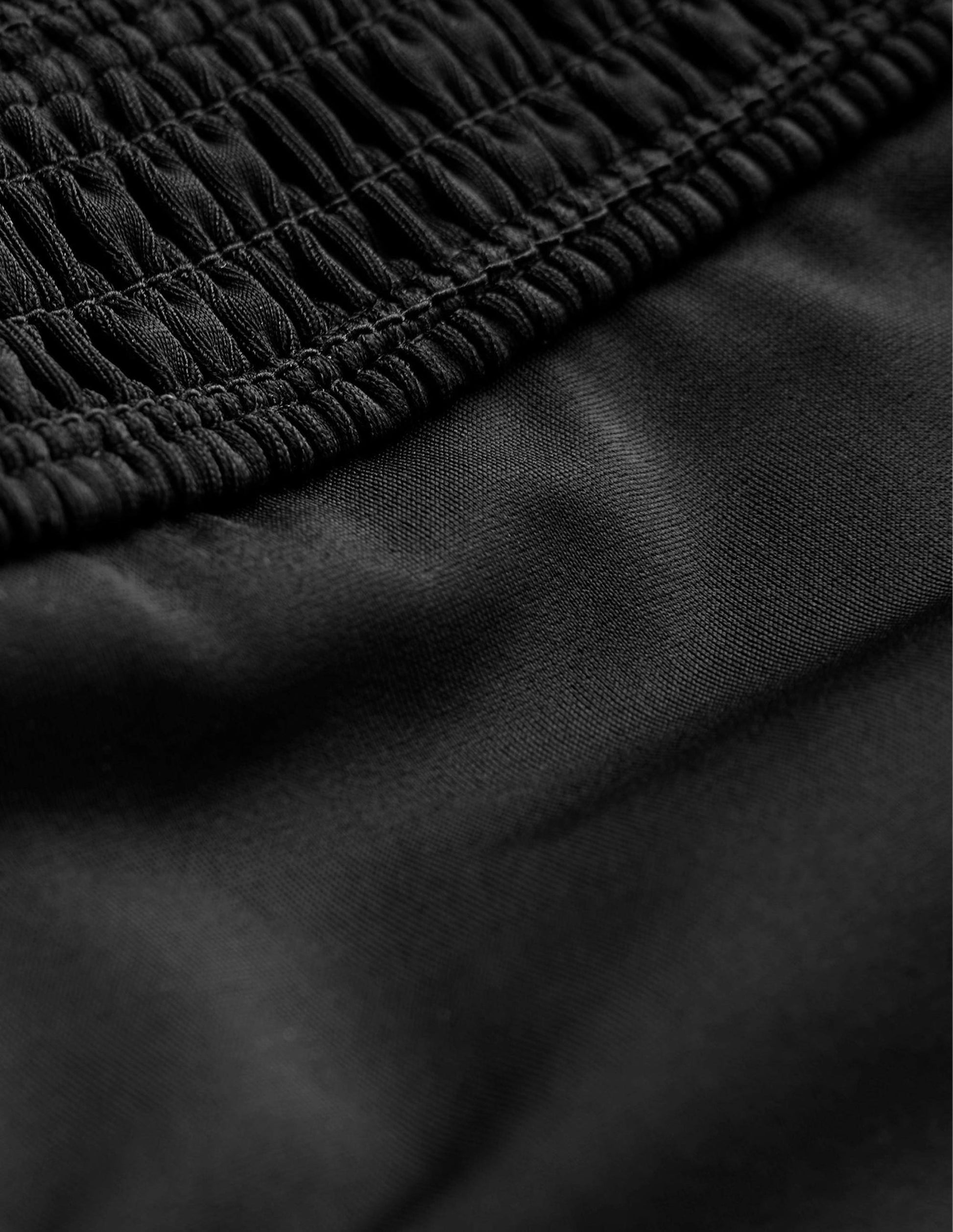 Milos Smocked Bikini Bottoms-Black-6