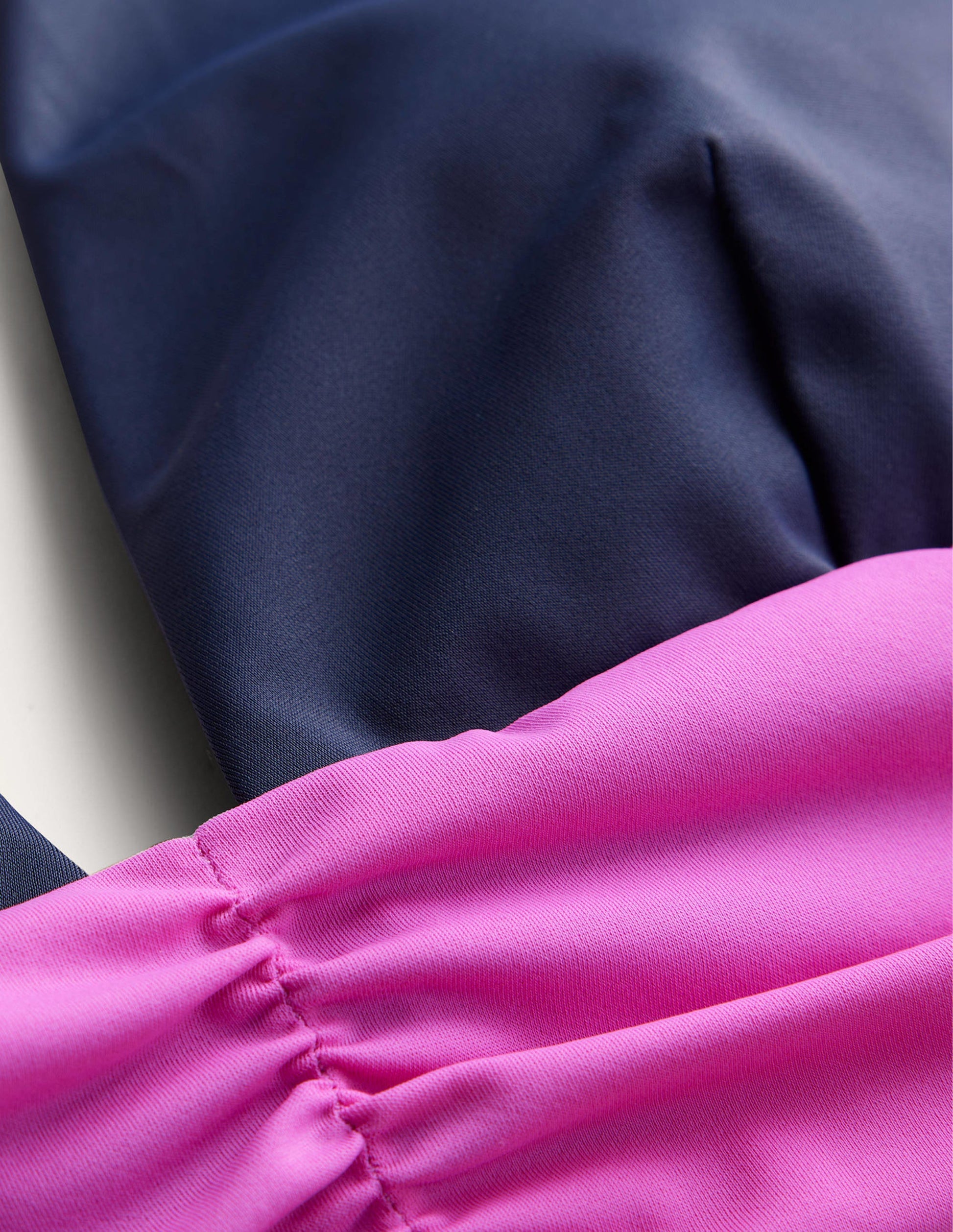 Bow Detail Halter Bikini Top-Midnight, Pink Colourblock-6