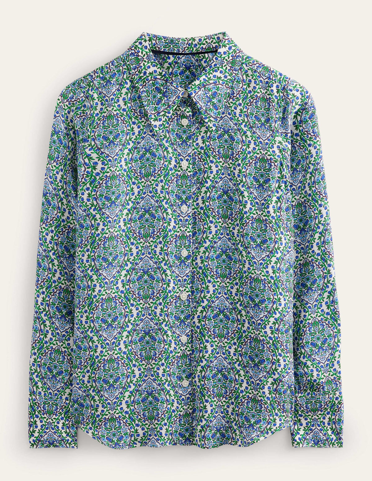 Silk Shirt-Linseed, Vine Terrace-6