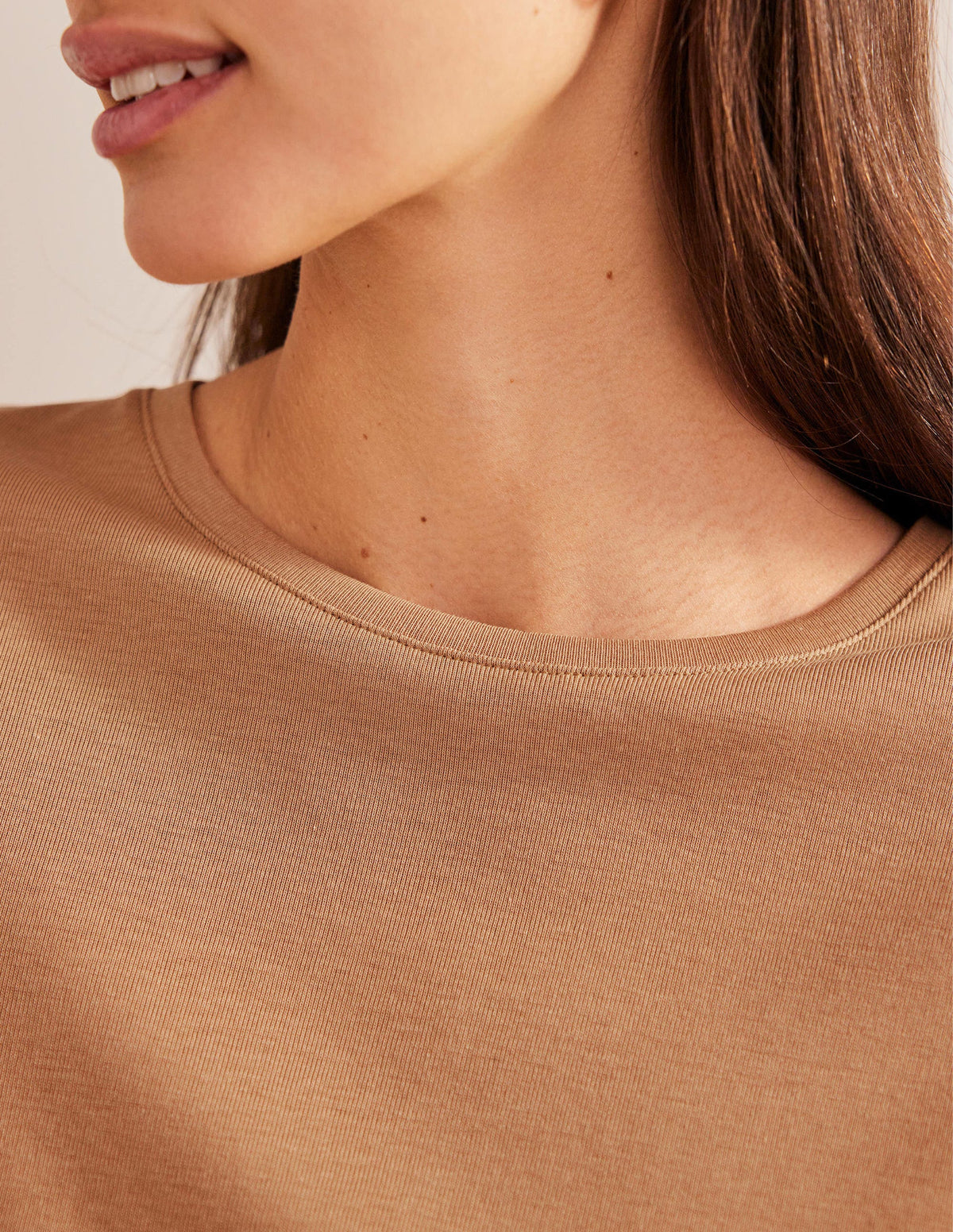 Soft Touch T-Shirt-Camel-2