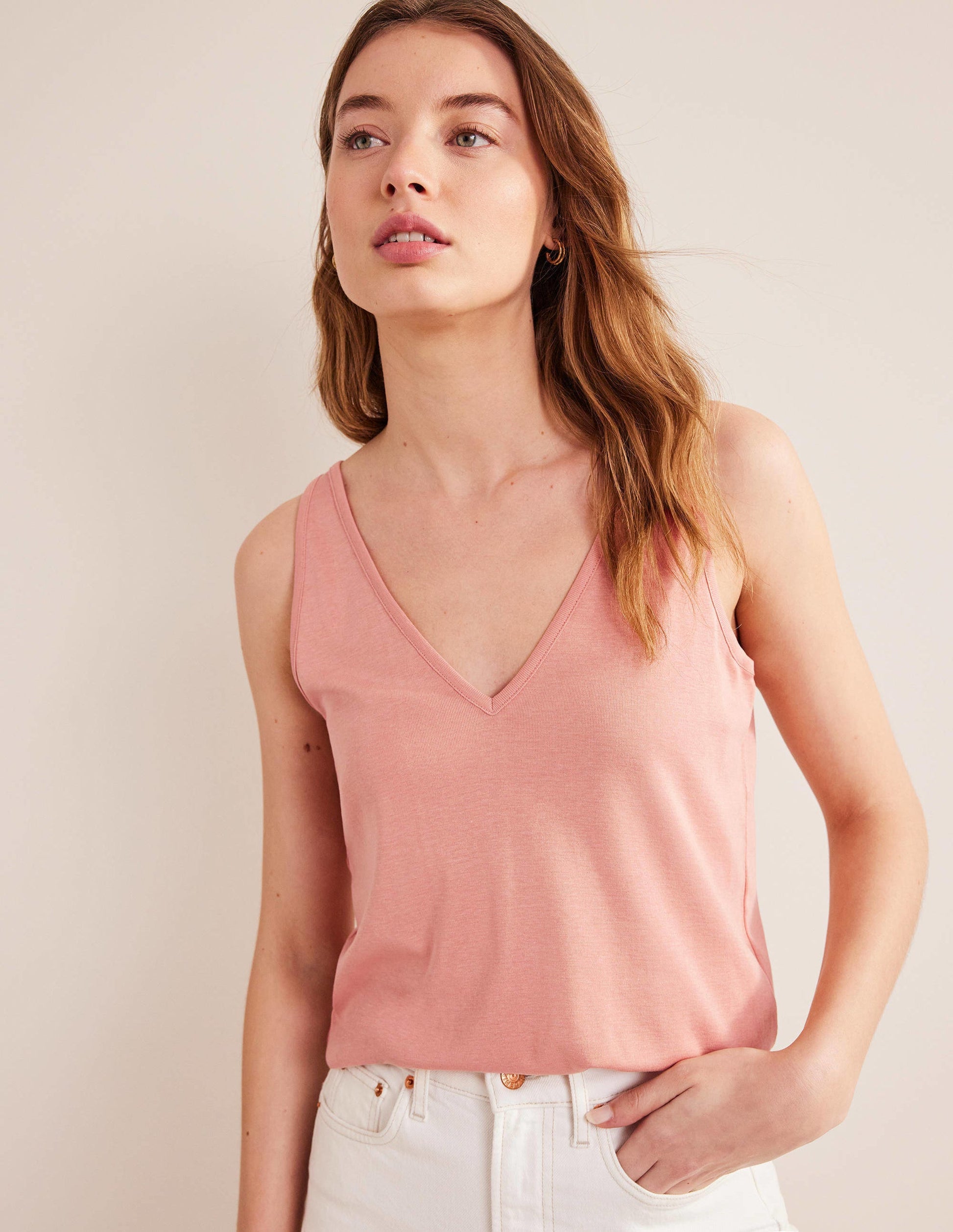 Soft Touch Vest-Pink-1