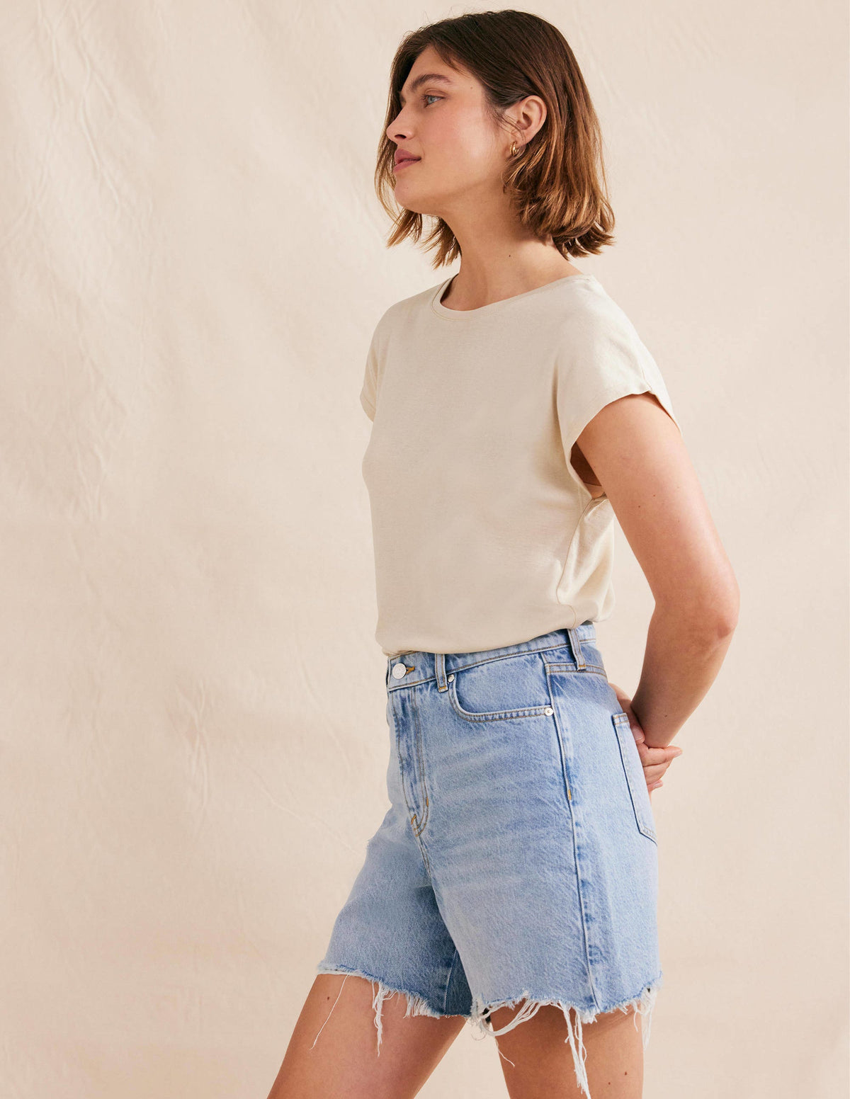 Soft Touch Sleeveless Top-Pearl Barley-4