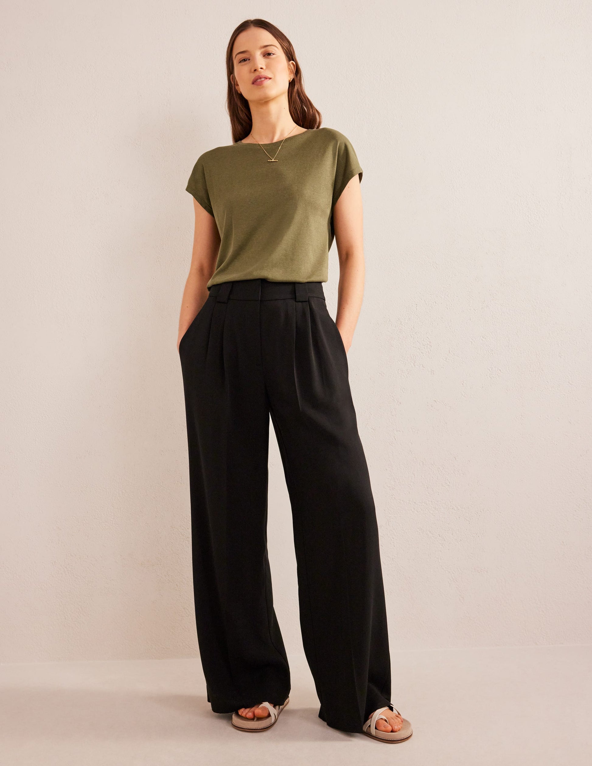 Soft Touch Sleeveless Top-Spruce-4