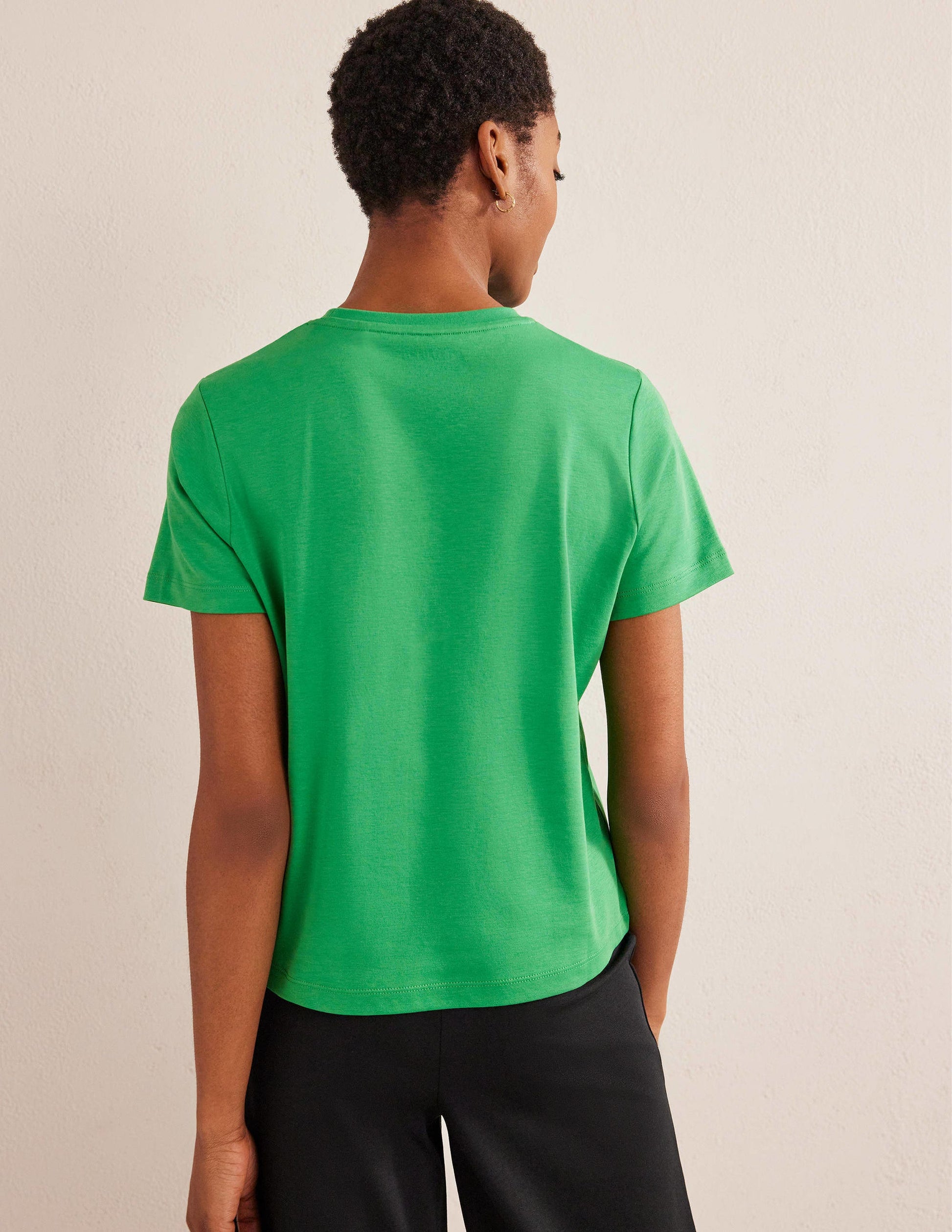 Perfect Cotton T-Shirt-Green Bee-3