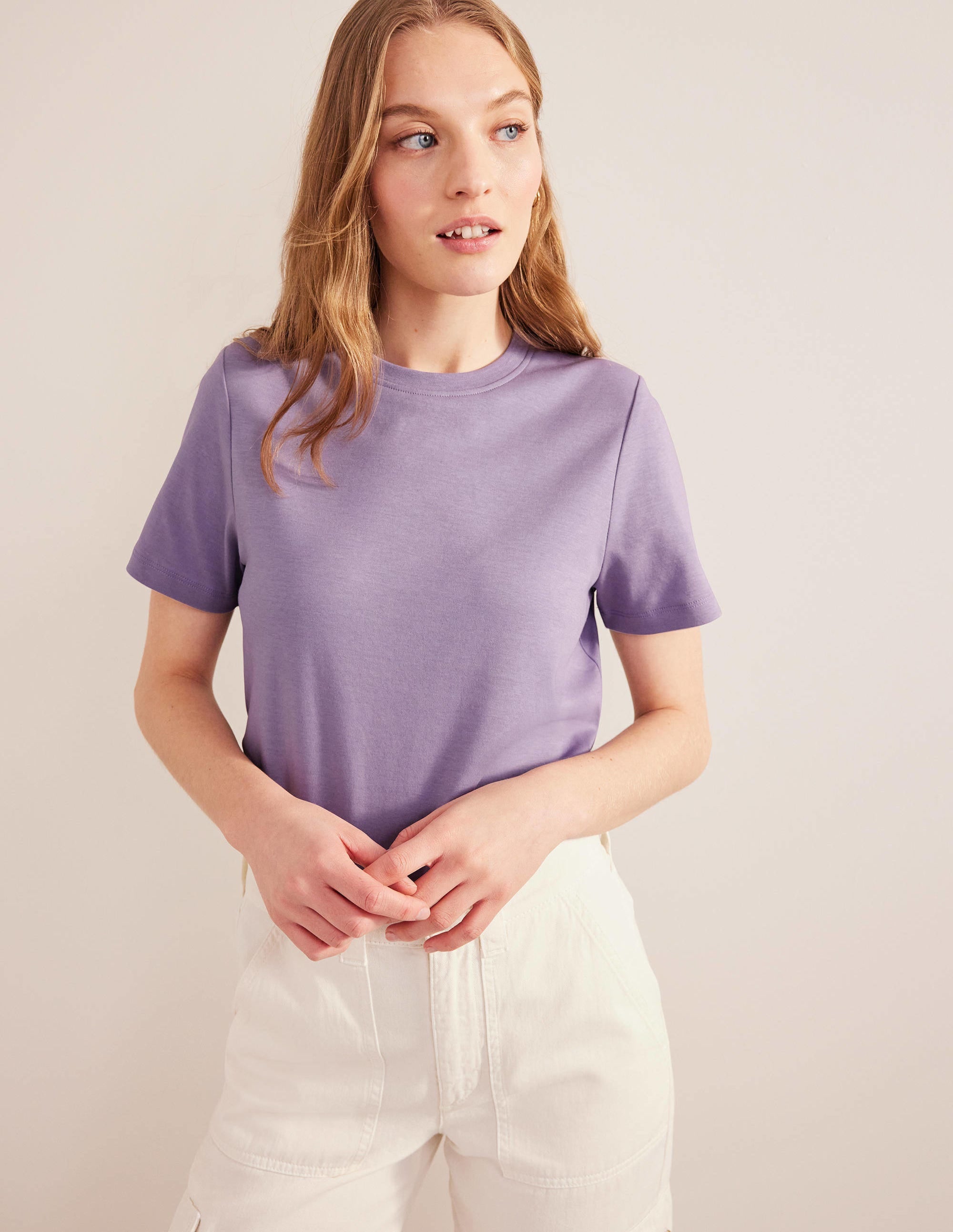 Perfect Cotton T-Shirt-Wild Thistle - Image 1