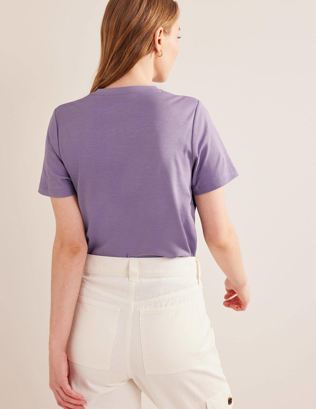 Perfect Cotton T-Shirt-Wild Thistle - Image 3