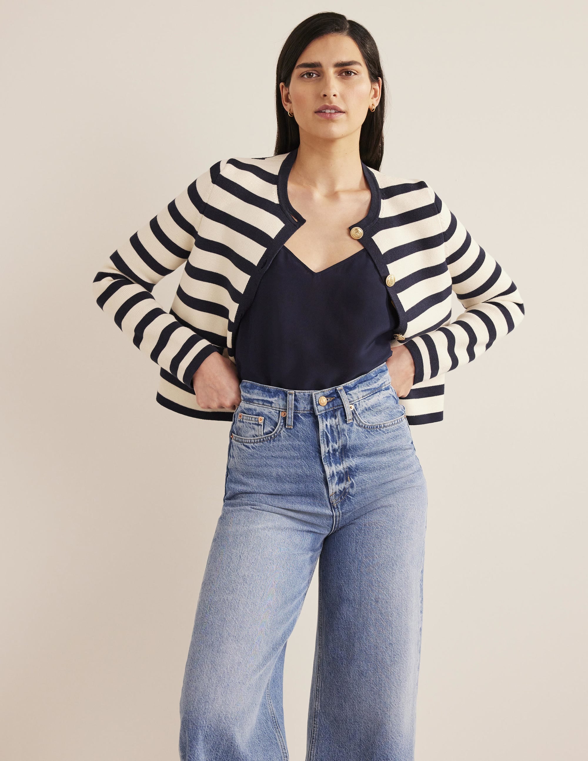 Silk Cami-Navy - Image 4