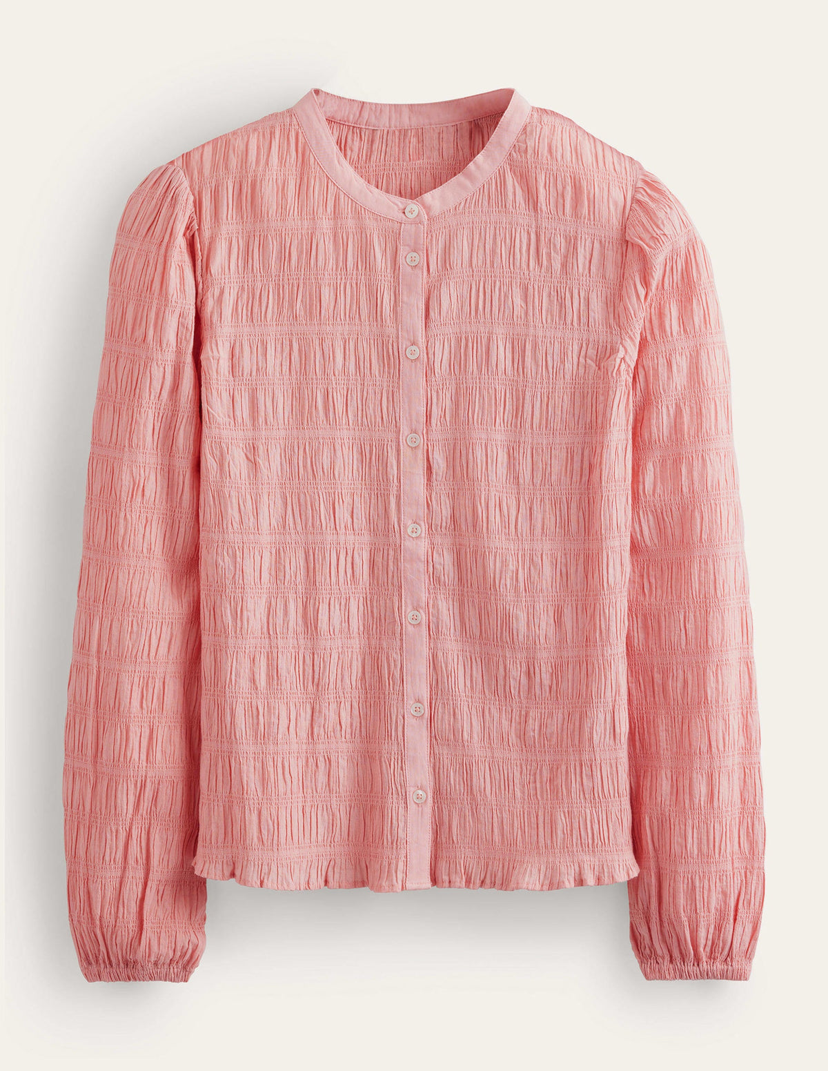 Fitted Textured Shirt-Dahlia Pink-5