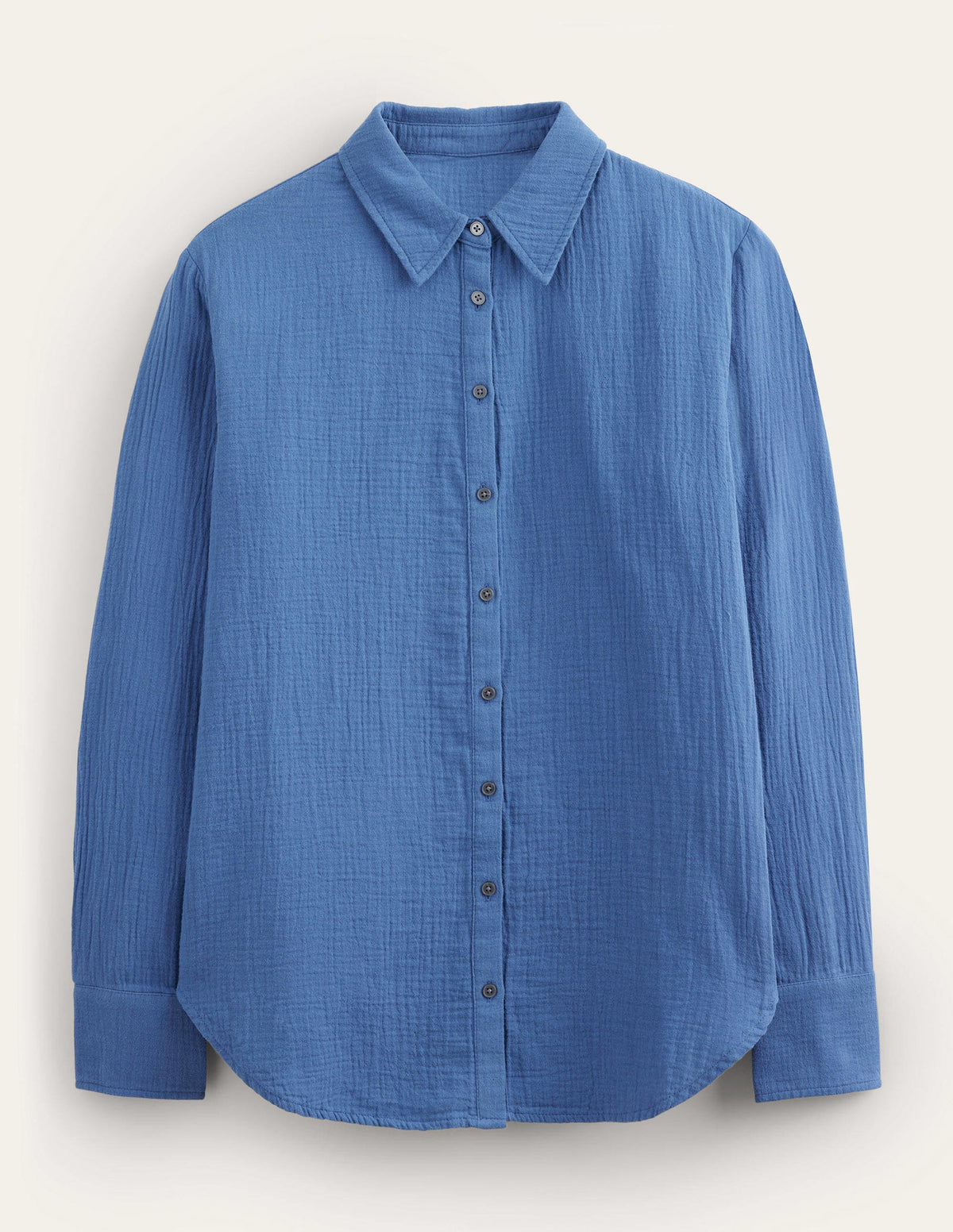 Cotton Texture Shirt-True Navy-5