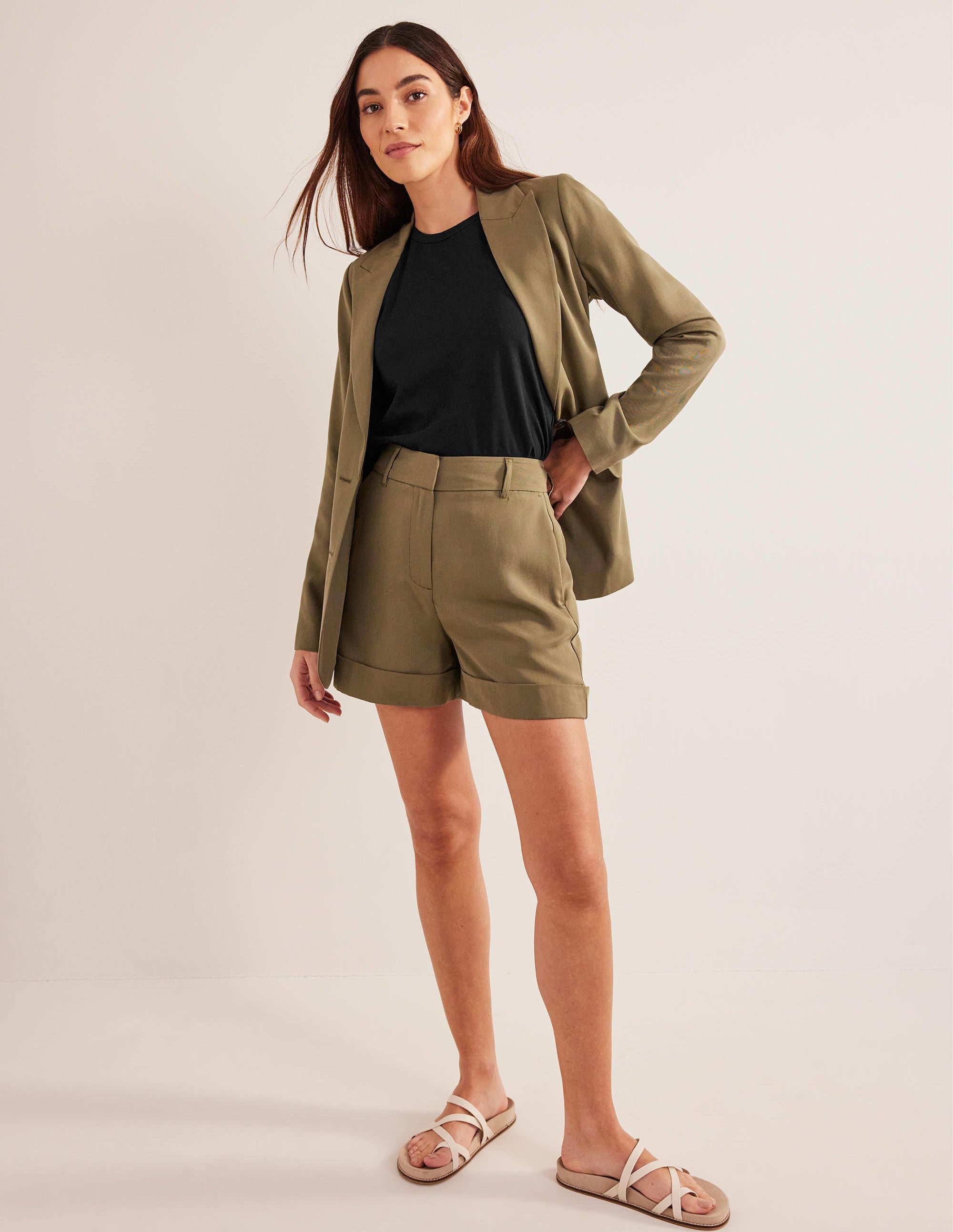 Pure Cotton Cropped Vest-Black - Image 4
