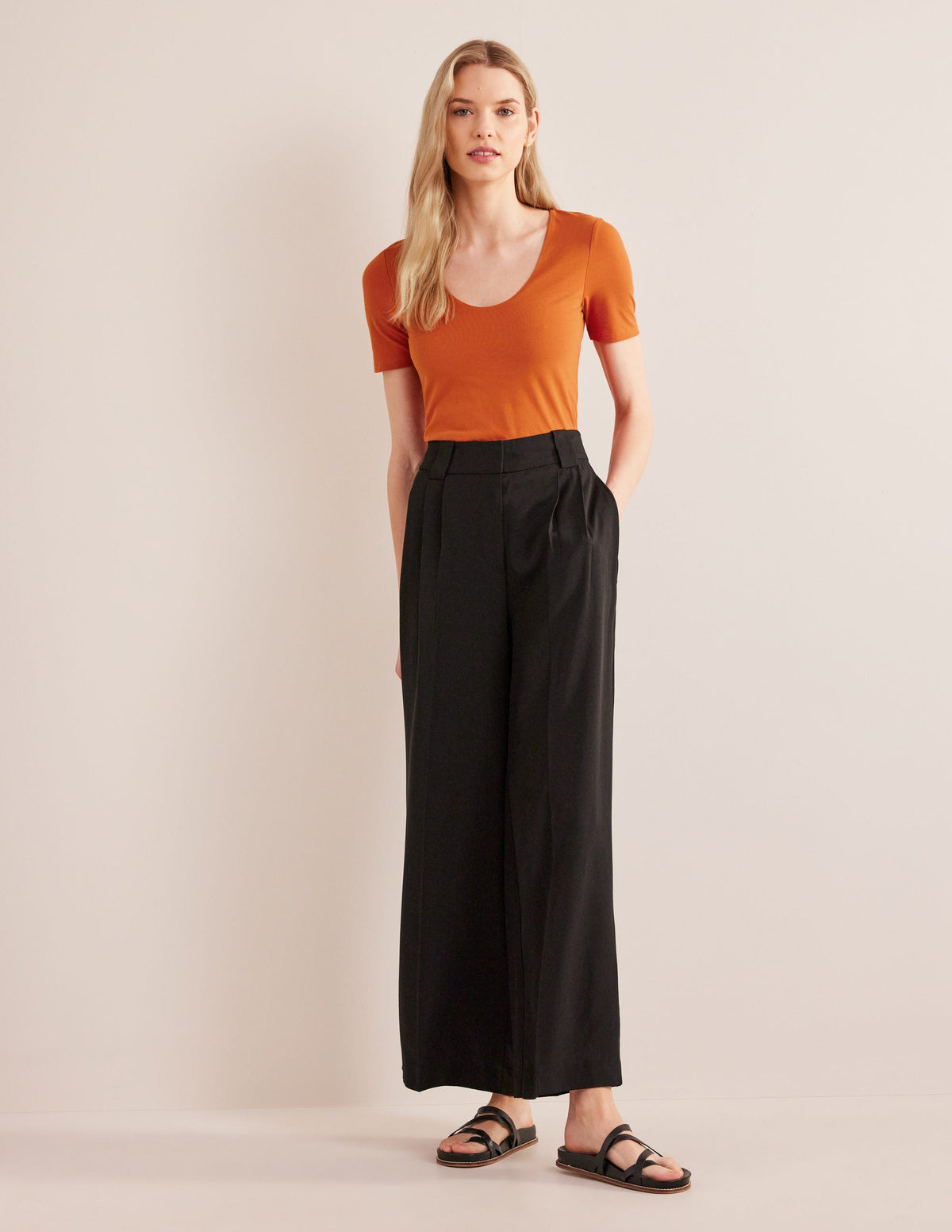 Double Layer Short Sleeve Top-Rust-4