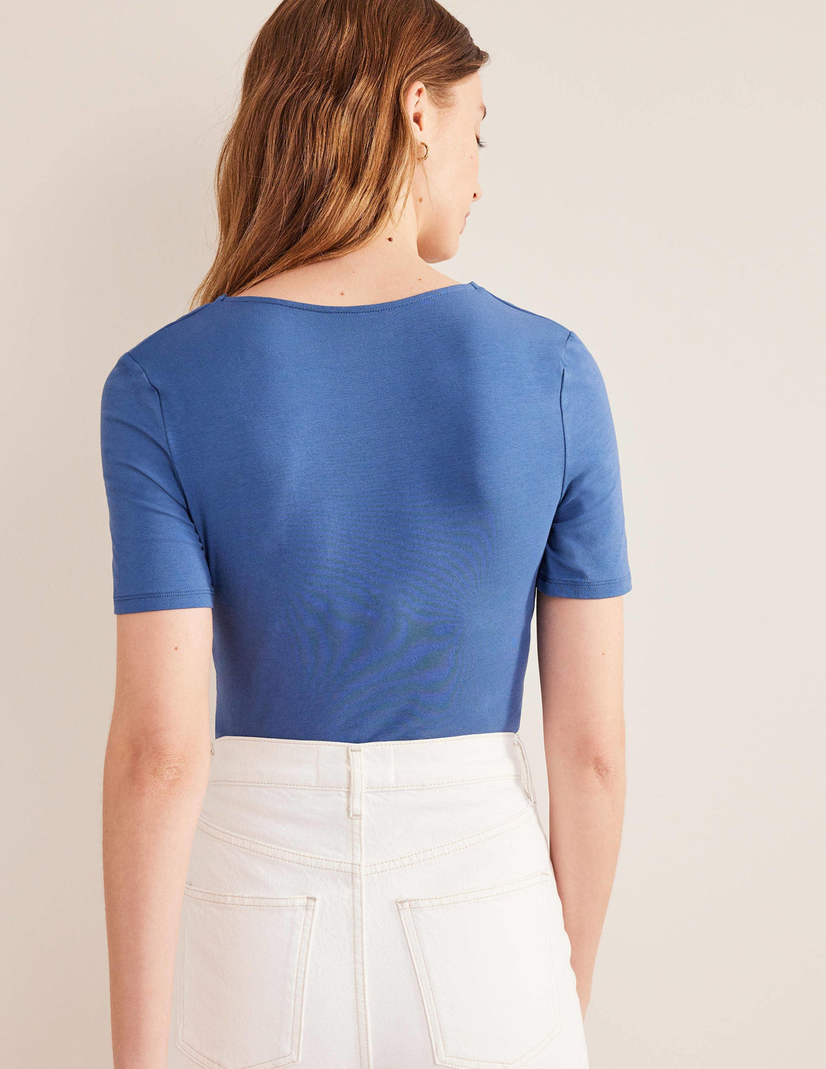 Double Layer Short Sleeve Top-True Navy - Image 3