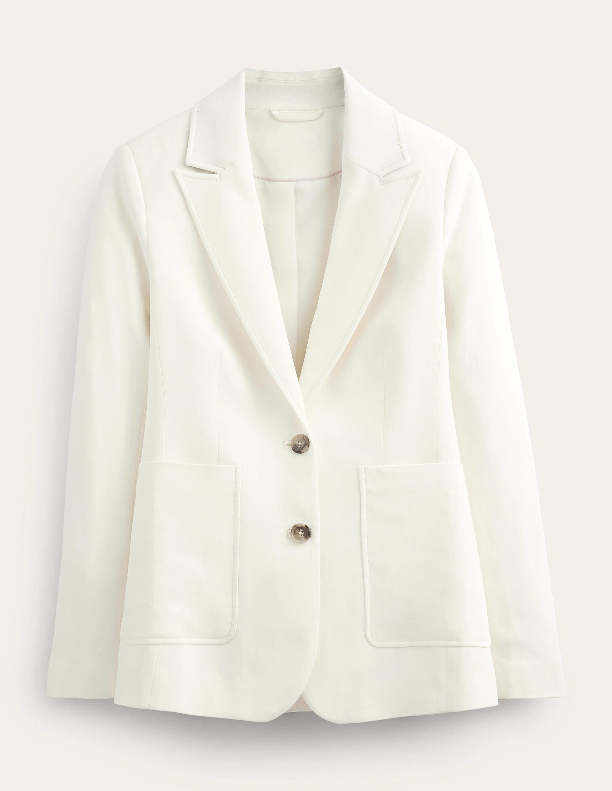 Fluid Tailored Blazer-Ivory-9