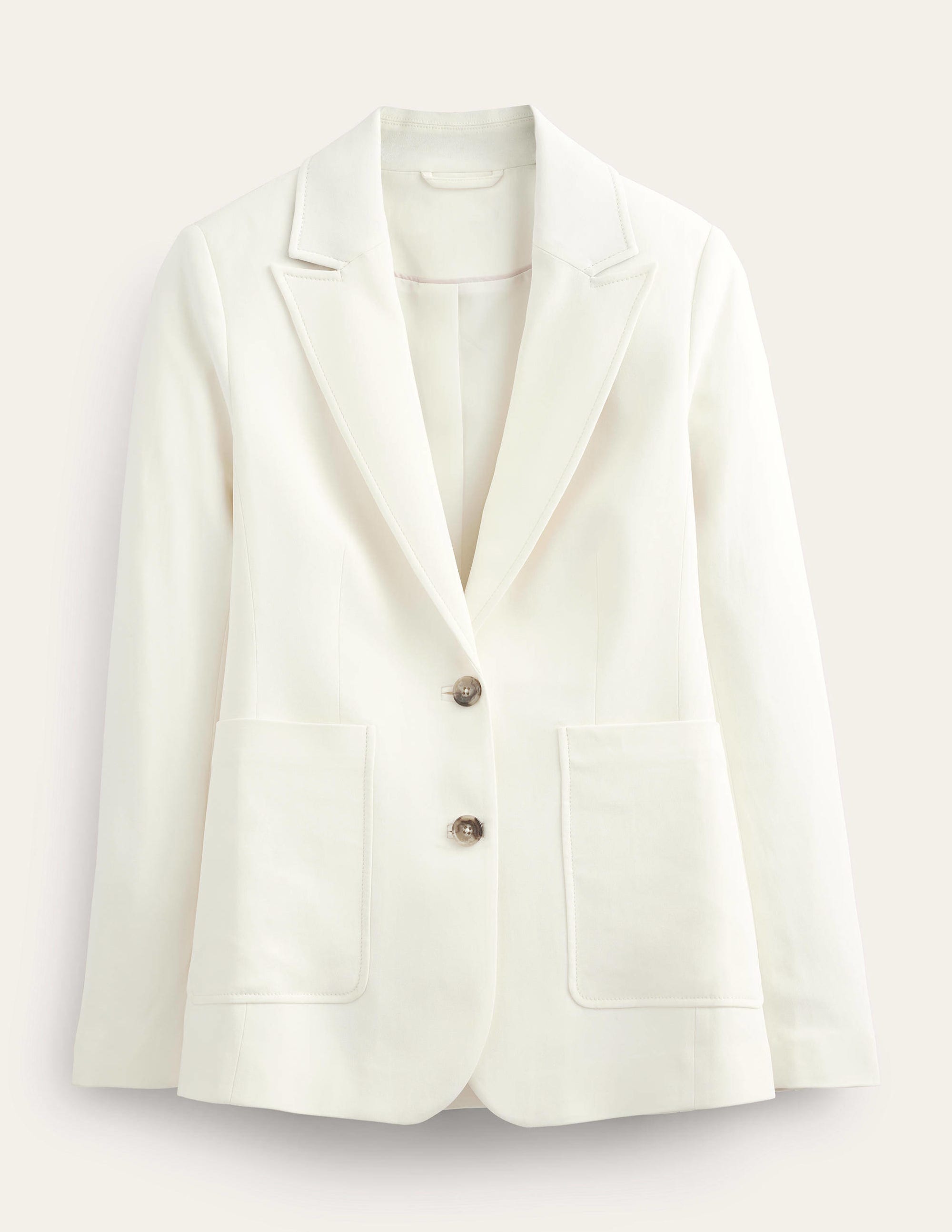 Fluid Tailored Blazer-Ivory - Image 9