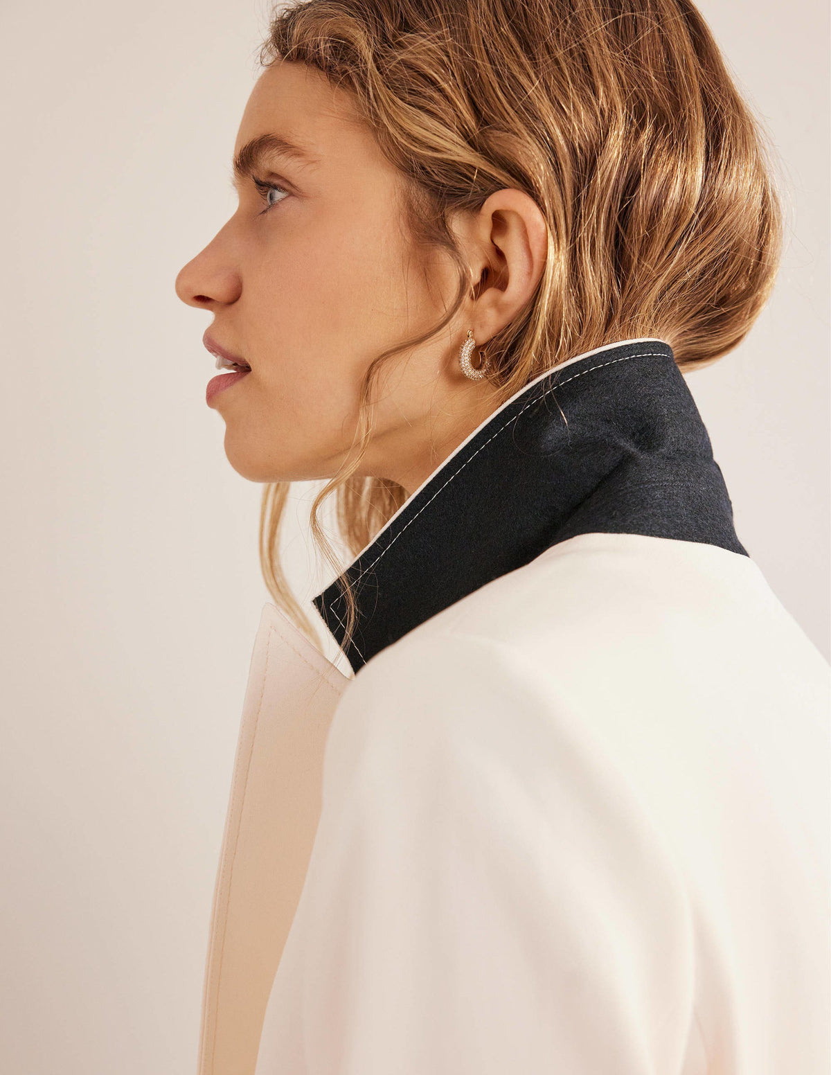 Fluid Tailored Blazer-Ivory - Image 2
