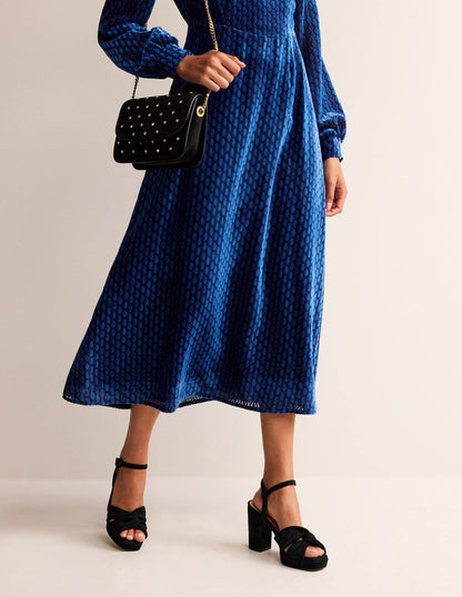 Twist-Front Heeled Platforms-Black Suede-1