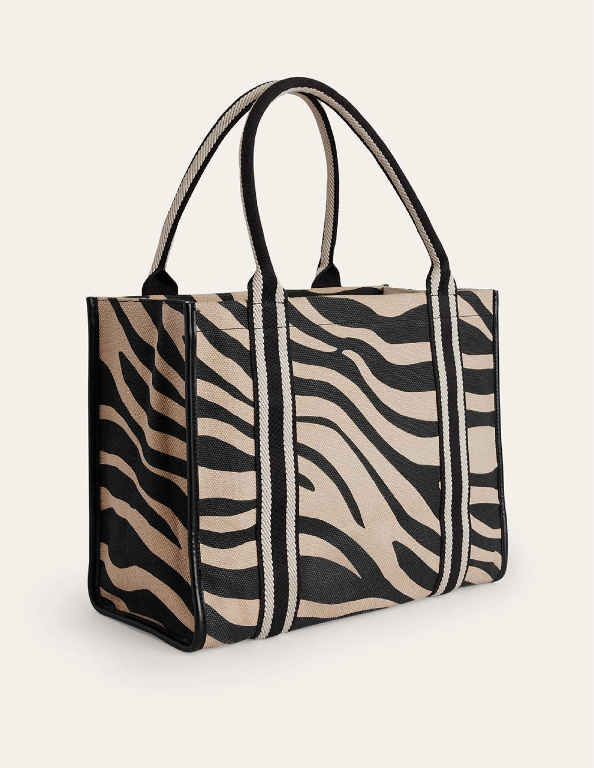 Tilda Canvas Tote Bag-Beige Tiger - Image 3