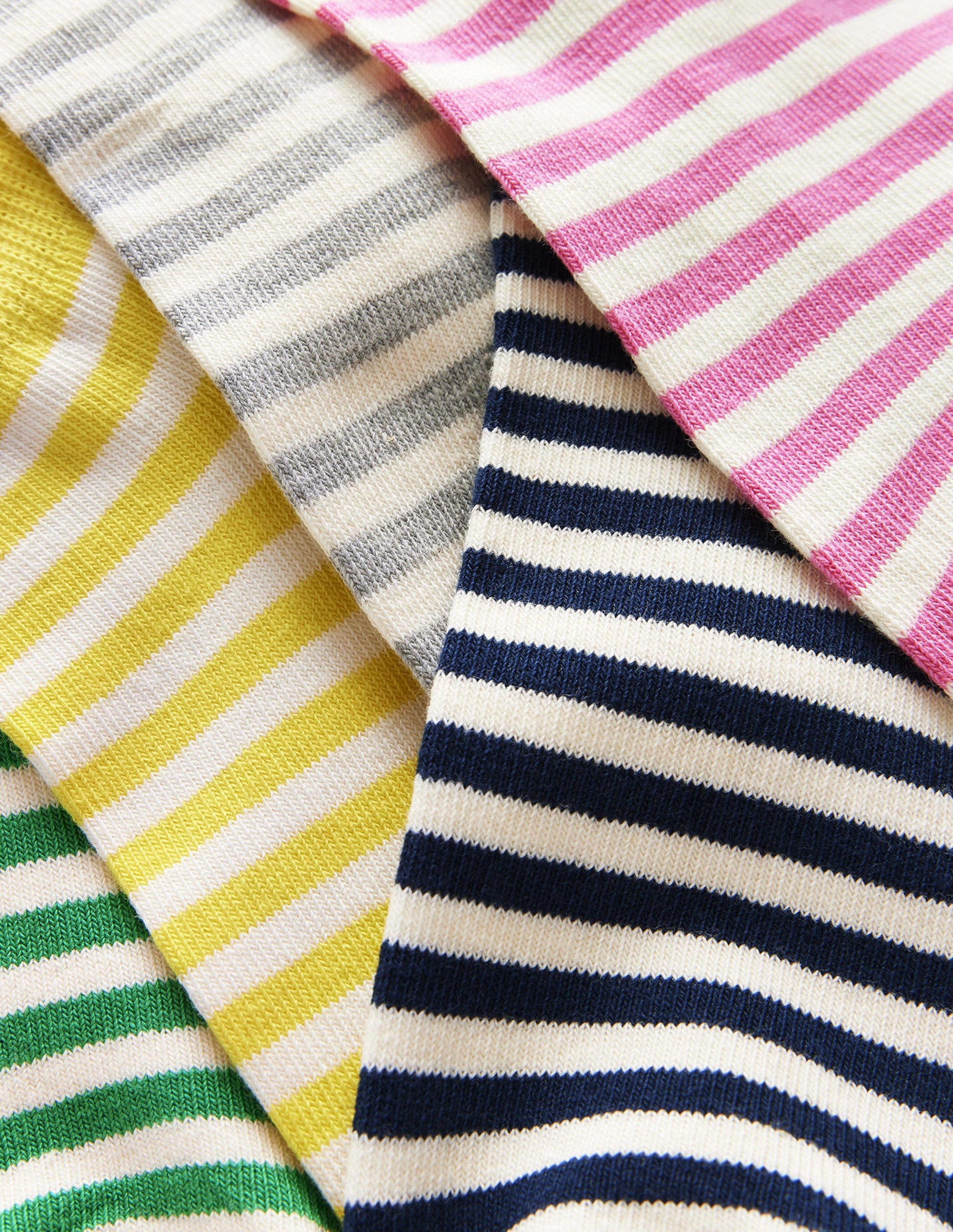 5 Pack Trainer Socks-Breton Stripe-2