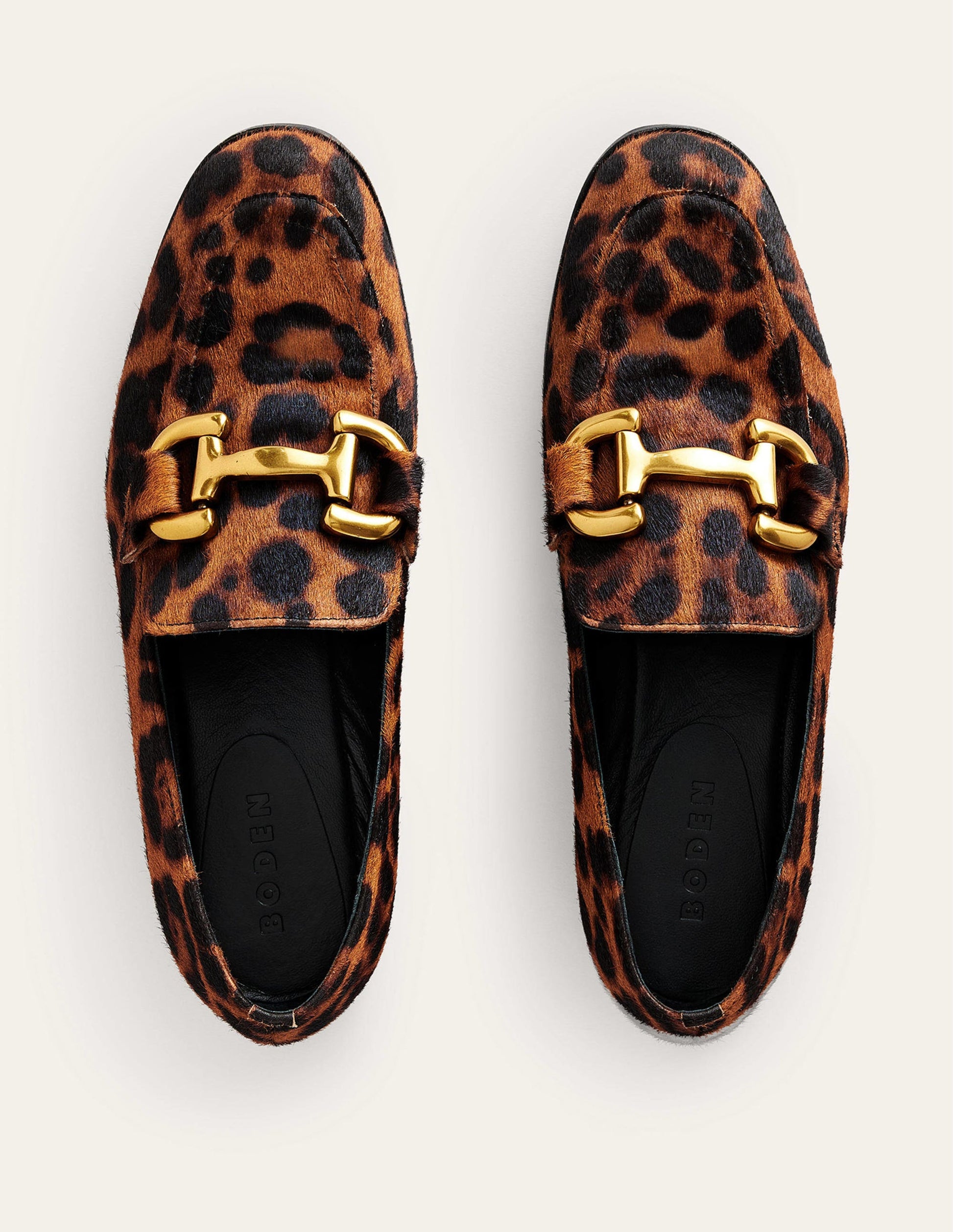 Iris Snaffle Loafers-Leopard Pony-4
