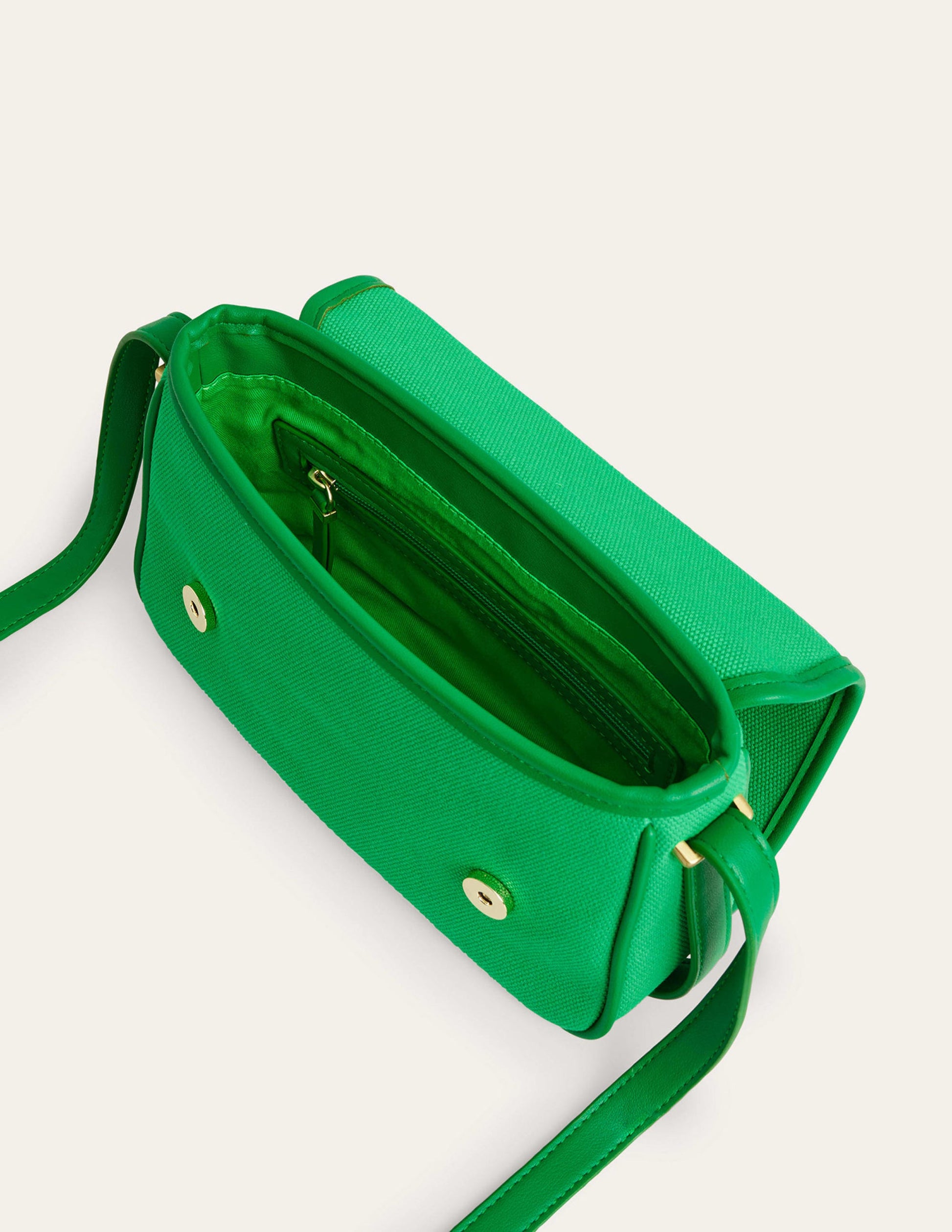 Structured Cross-Body Bag-Pigment Green-4