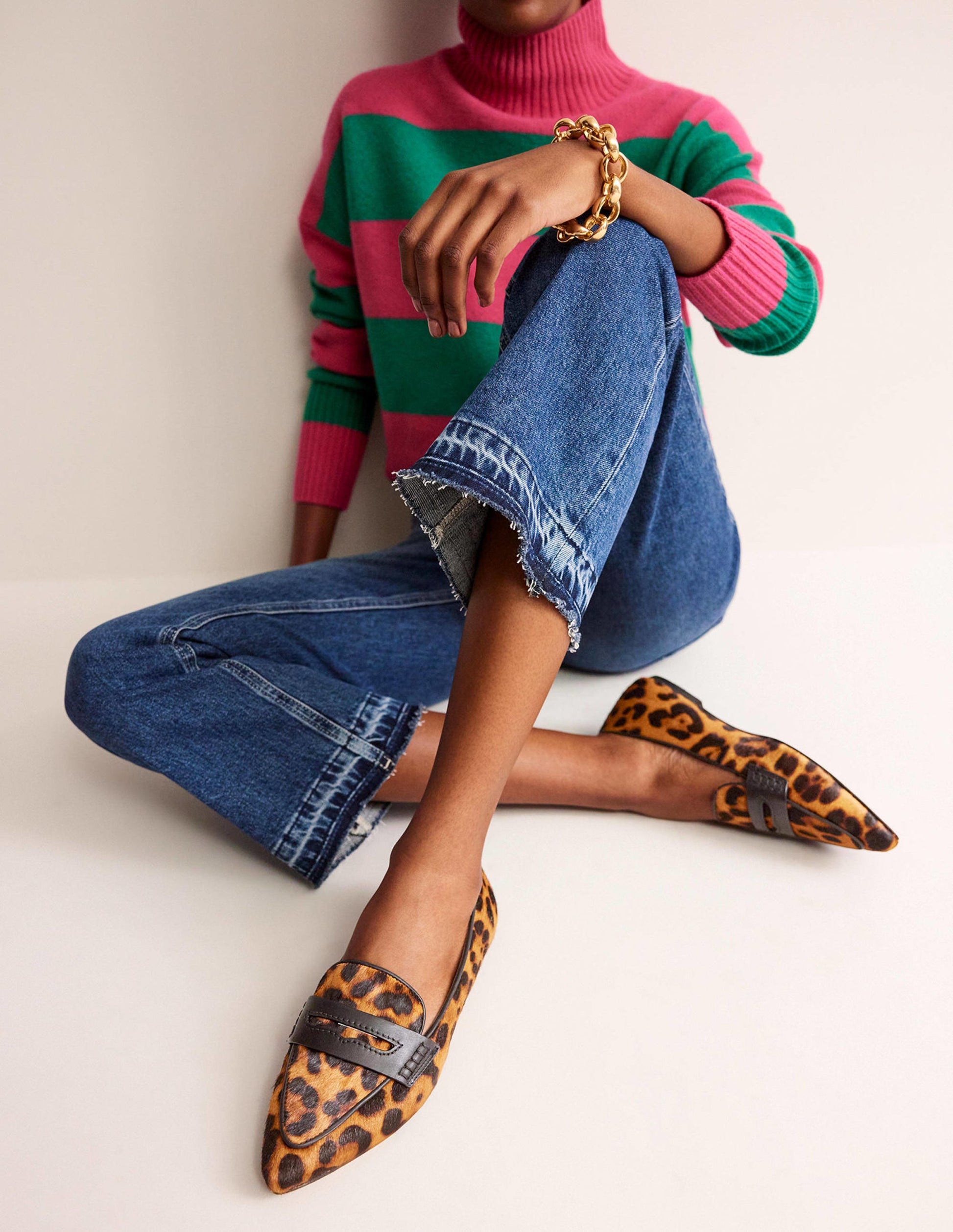 Pointed Loafers-Classic Leopard-1