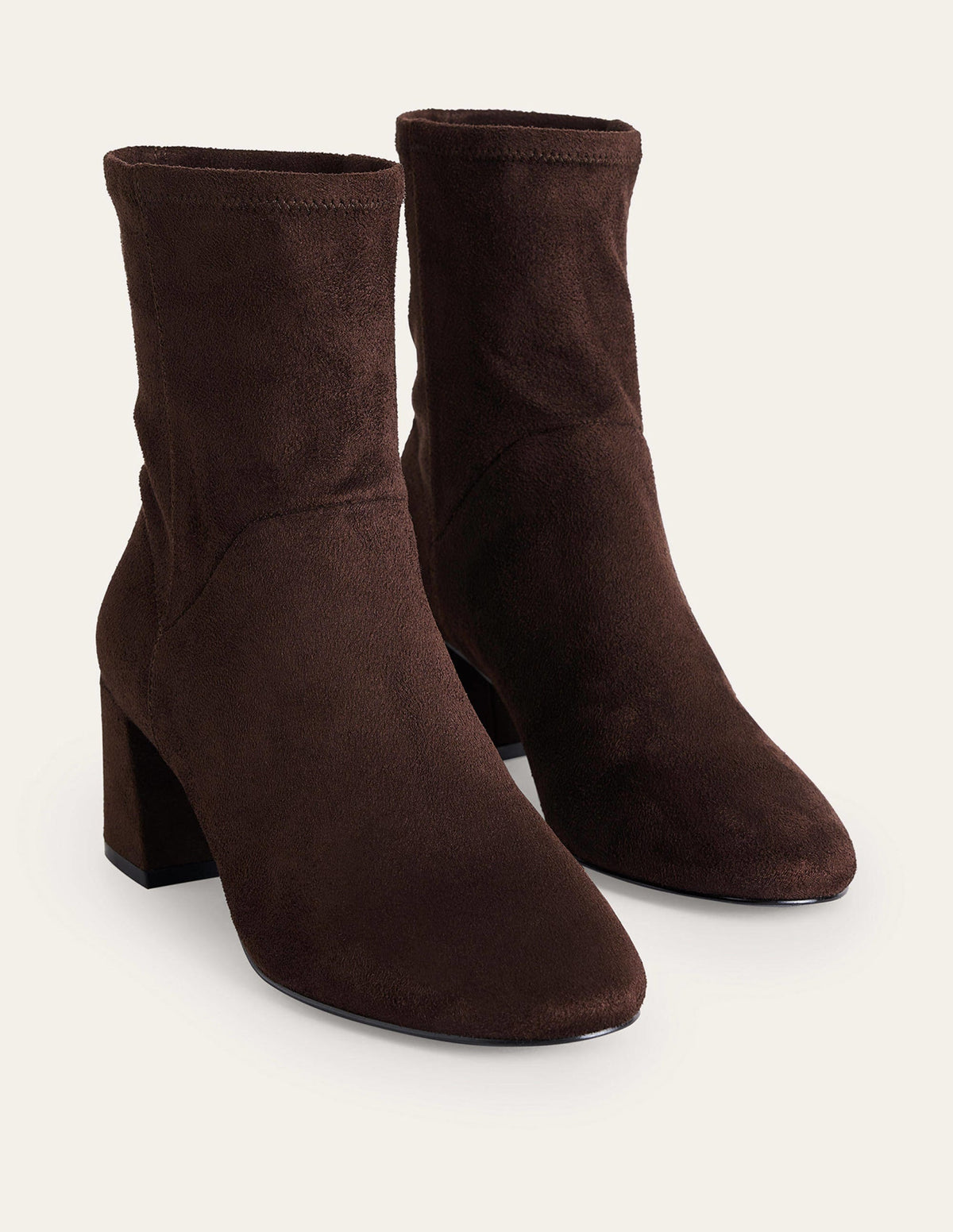 Cara Stretch Ankle Boots-Chocolate - Image 3