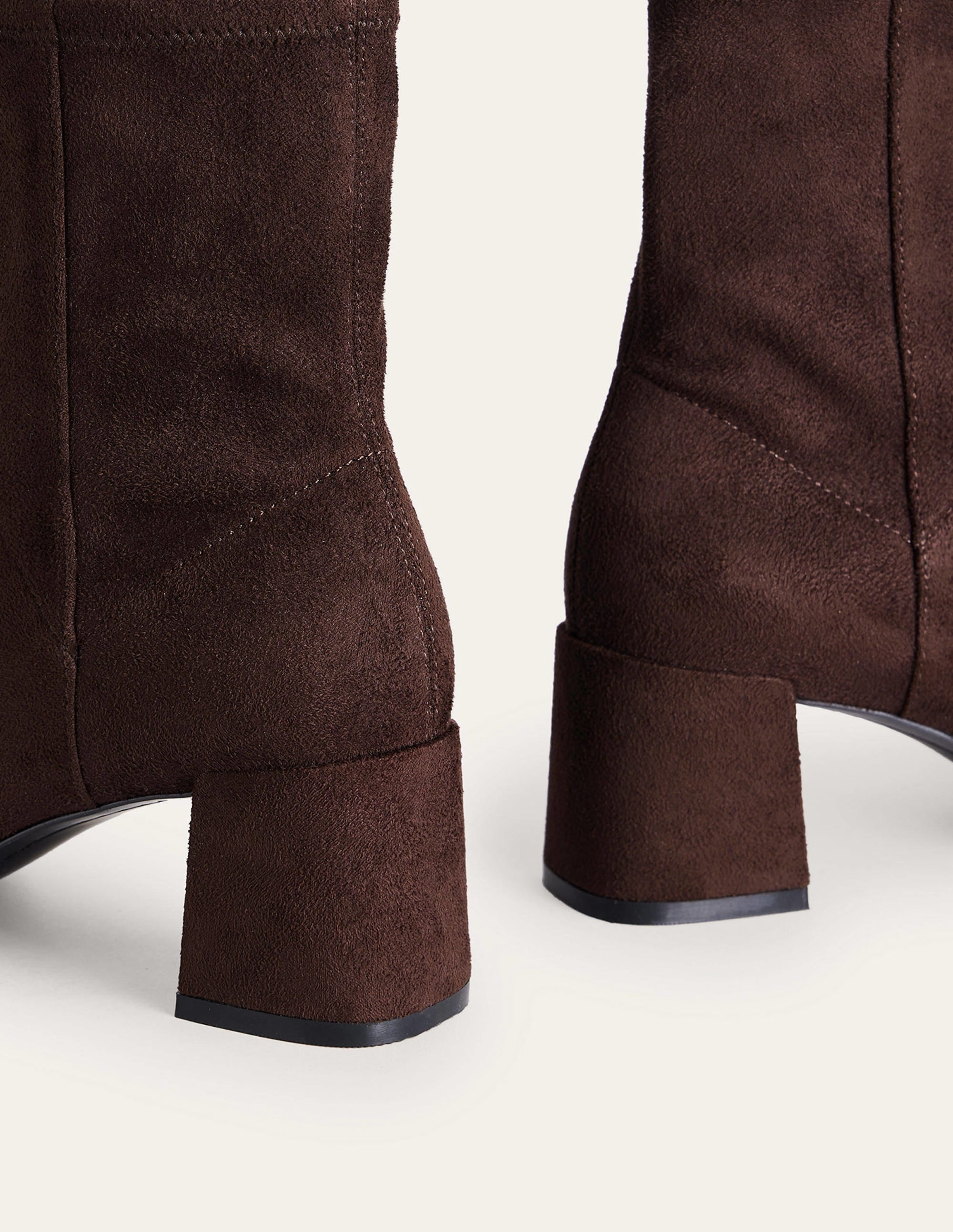 Cara Stretch Ankle Boots-Chocolate - Image 4