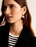 Tortoiseshell Resin Earrings-Tort