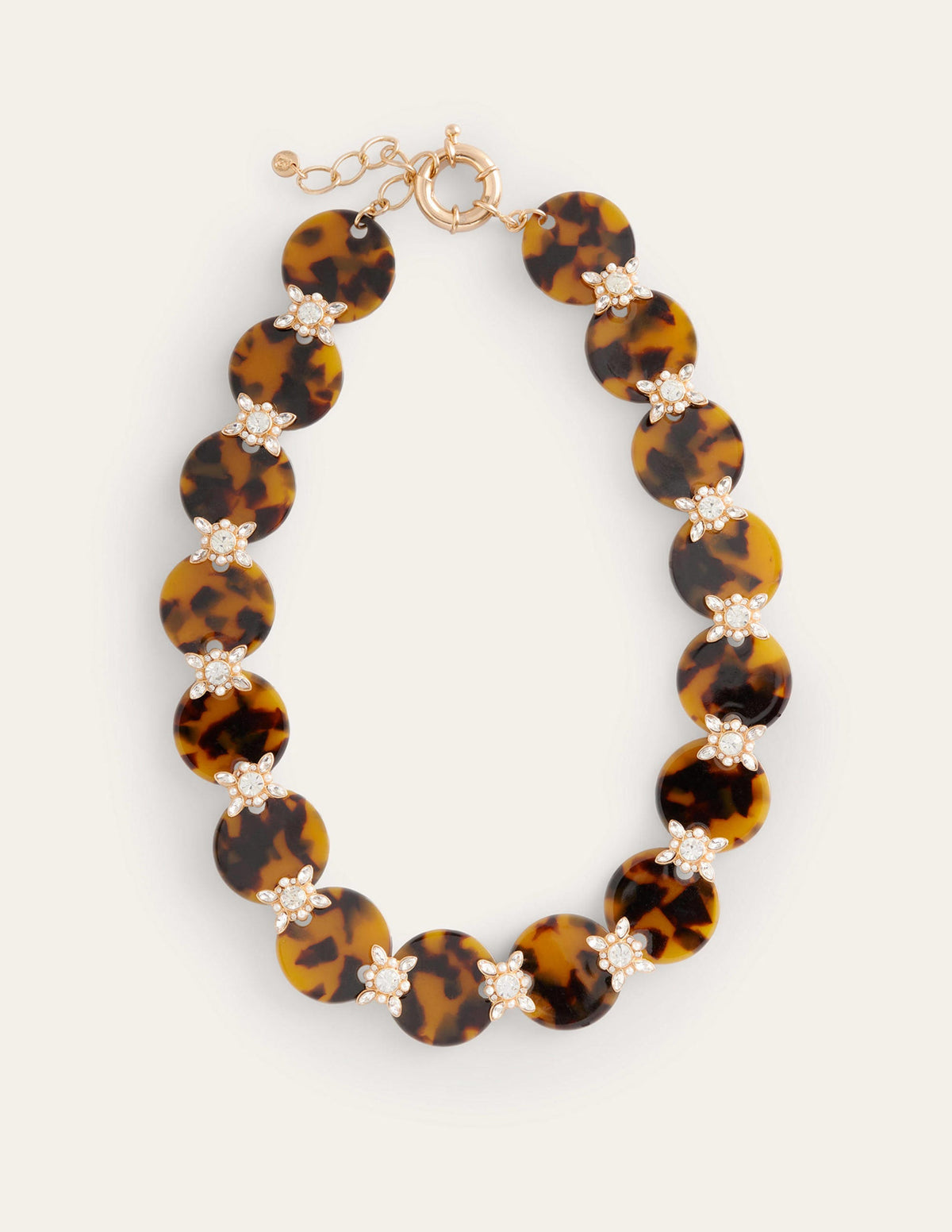 Tortoiseshell Resin Necklace-Tort - Image 2