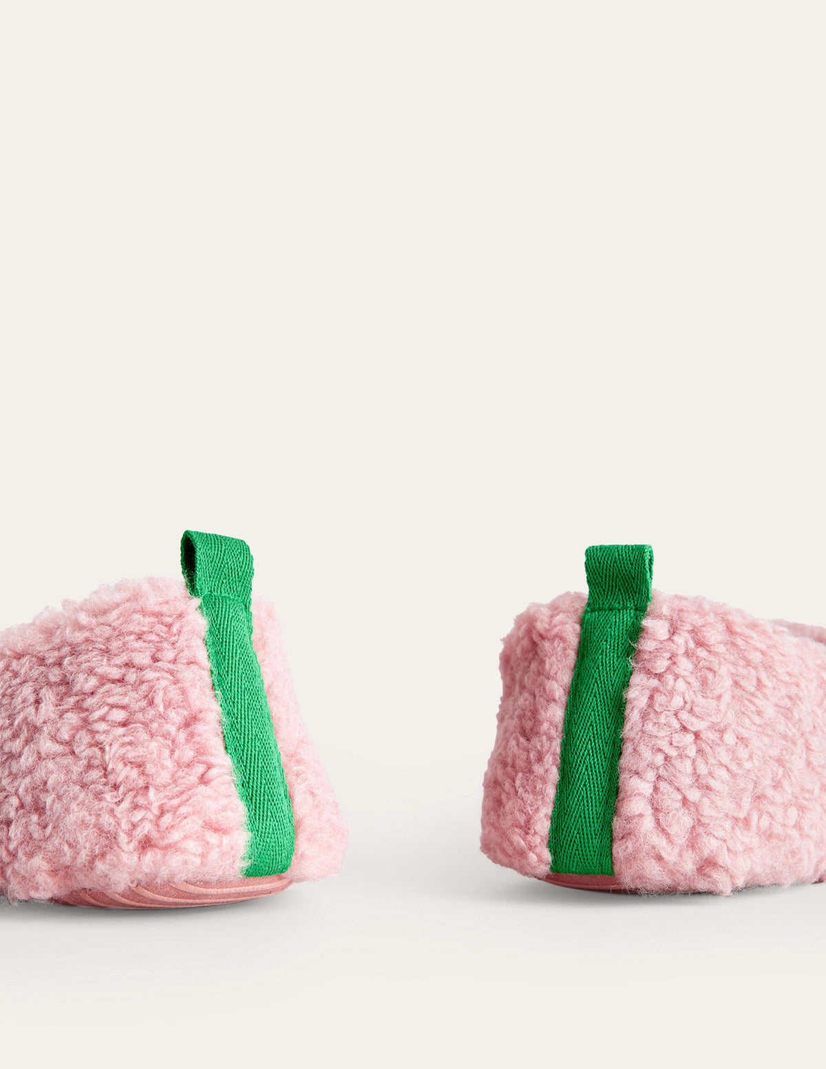Borg Ballerina Slippers-Pink - Image 4