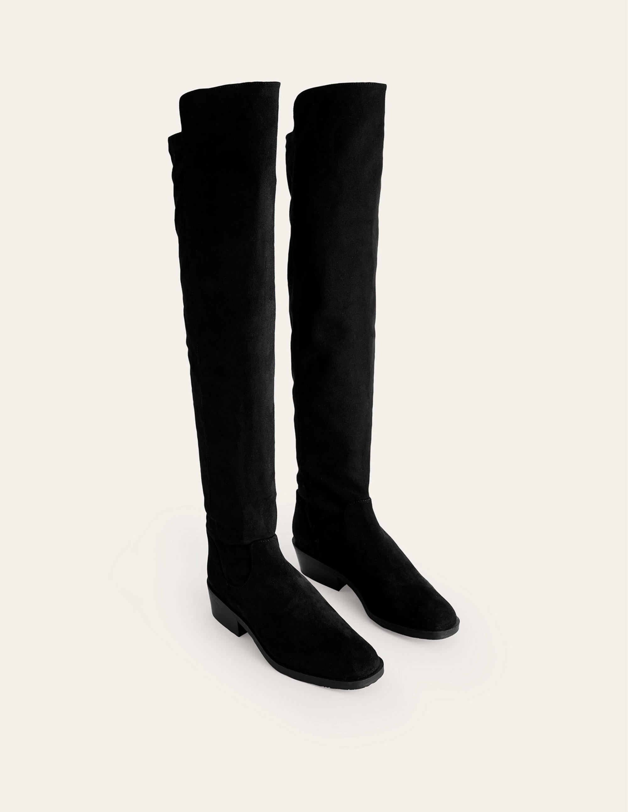 Over-The-Knee Stretch Boots-Black - Image 2