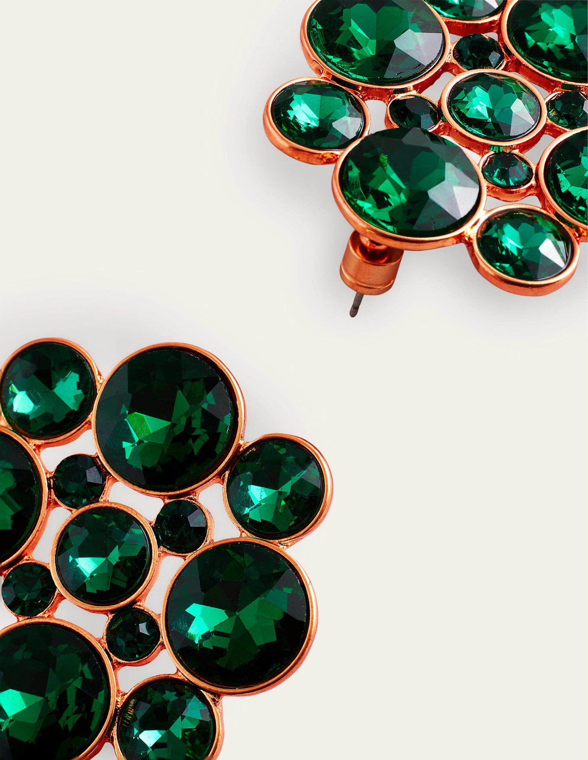 Andrea Jewel-Cluster Earrings-Green-3