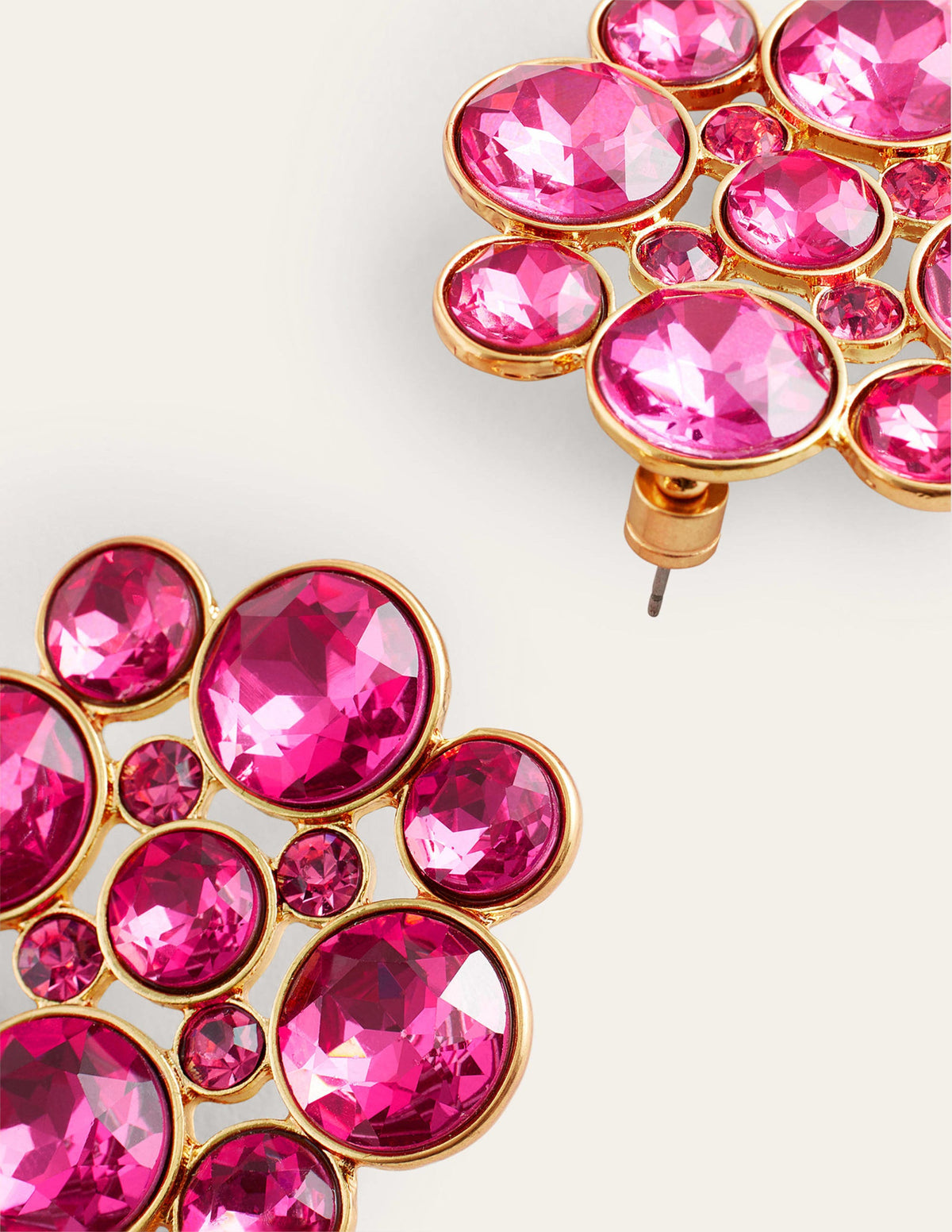 Andrea Jewel-Cluster Earrings-Pink - Image 3