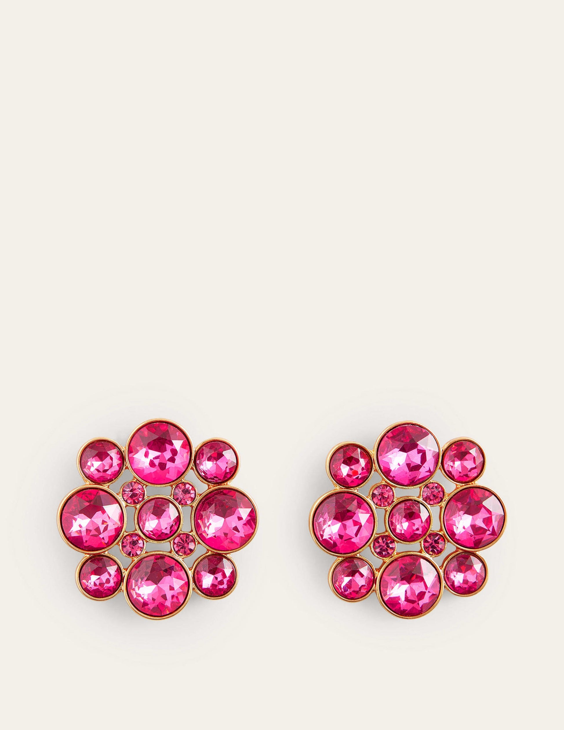 Andrea Jewel-Cluster Earrings-Pink-2
