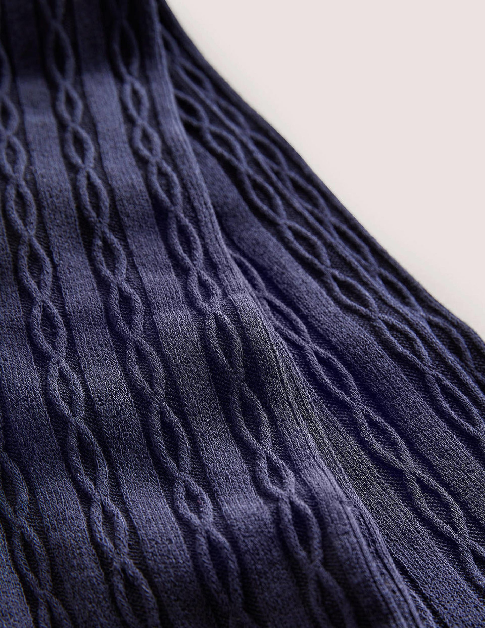 Cable-Knit Tights-Navy-2