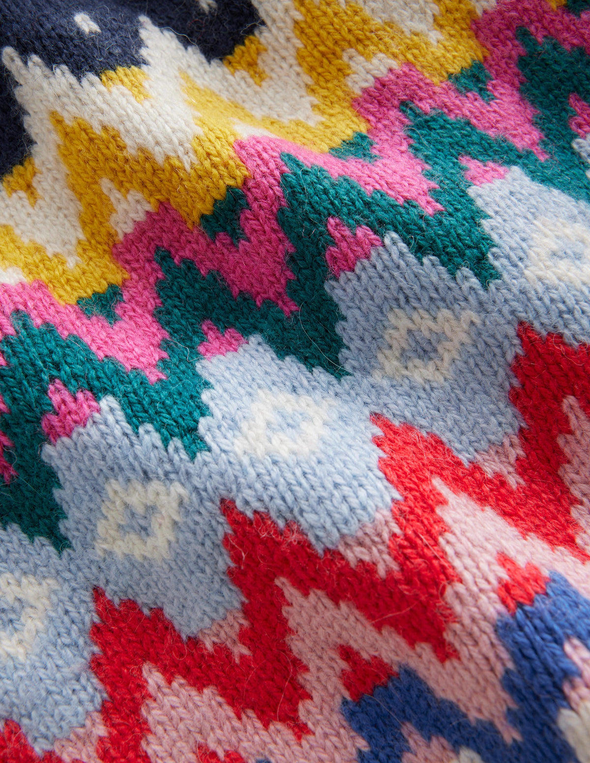 Fair Isle Scarf-Navy-3