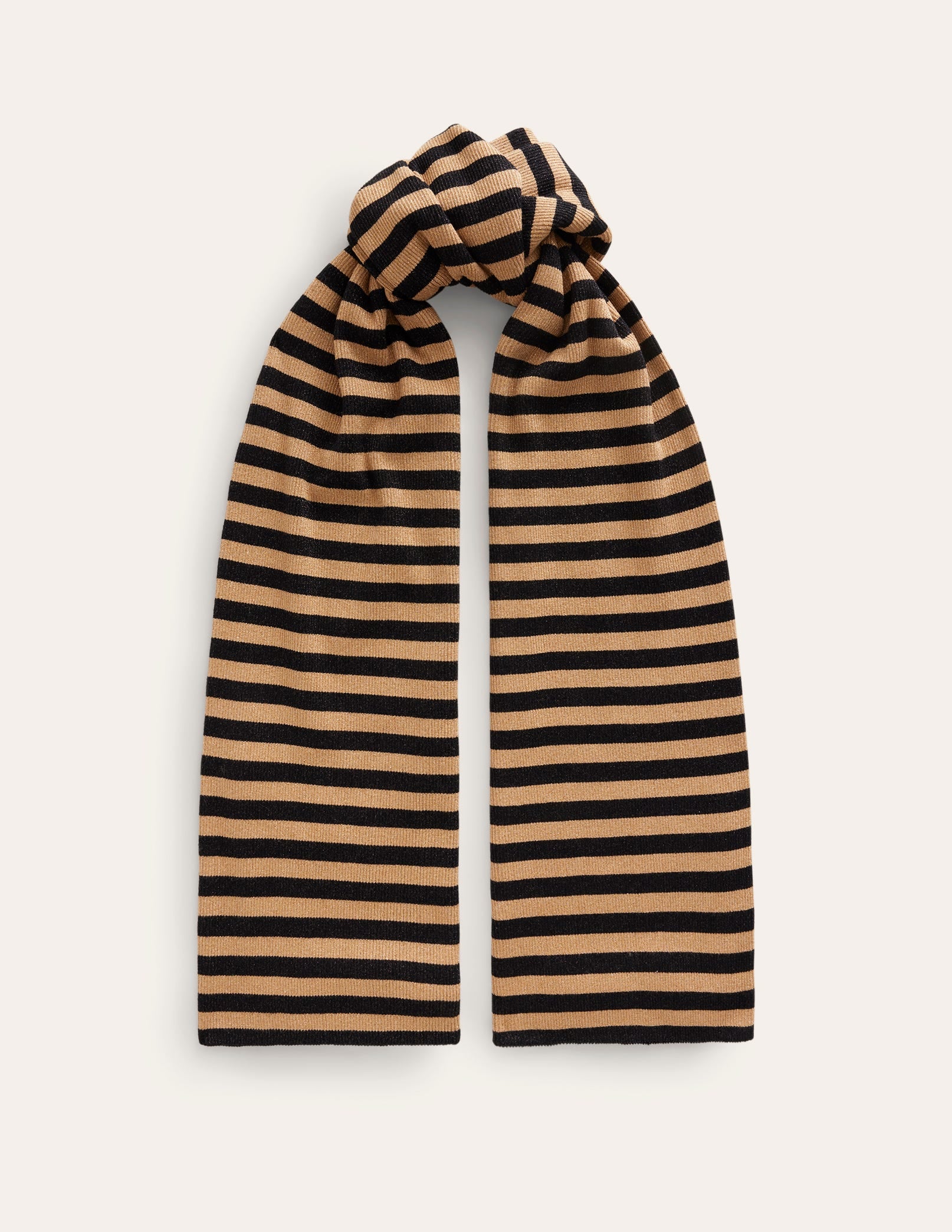 Metallic-Stripe Scarf-Black and Gold - Image 2