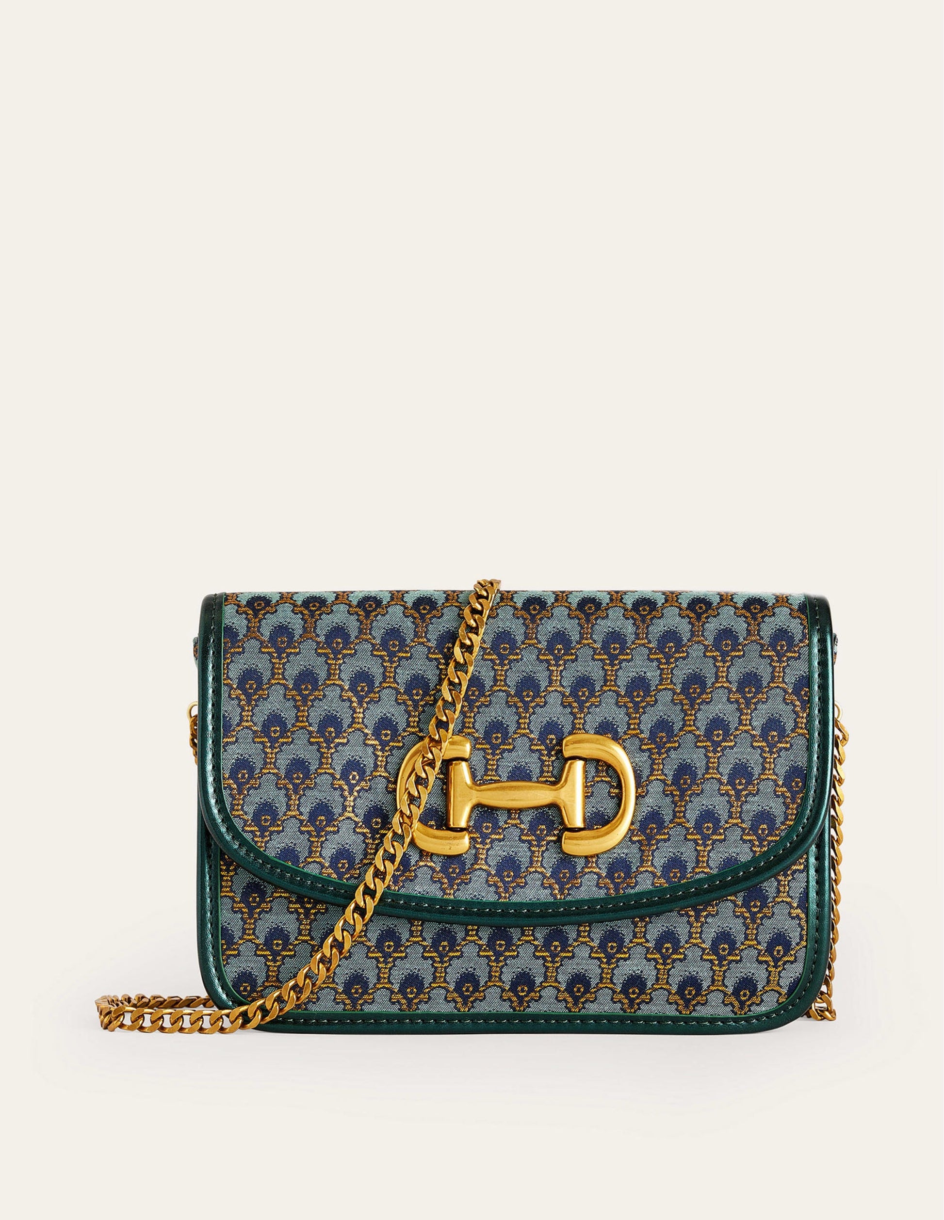 Snaffle-Trim Cross-Body Bag-Jacquard-2