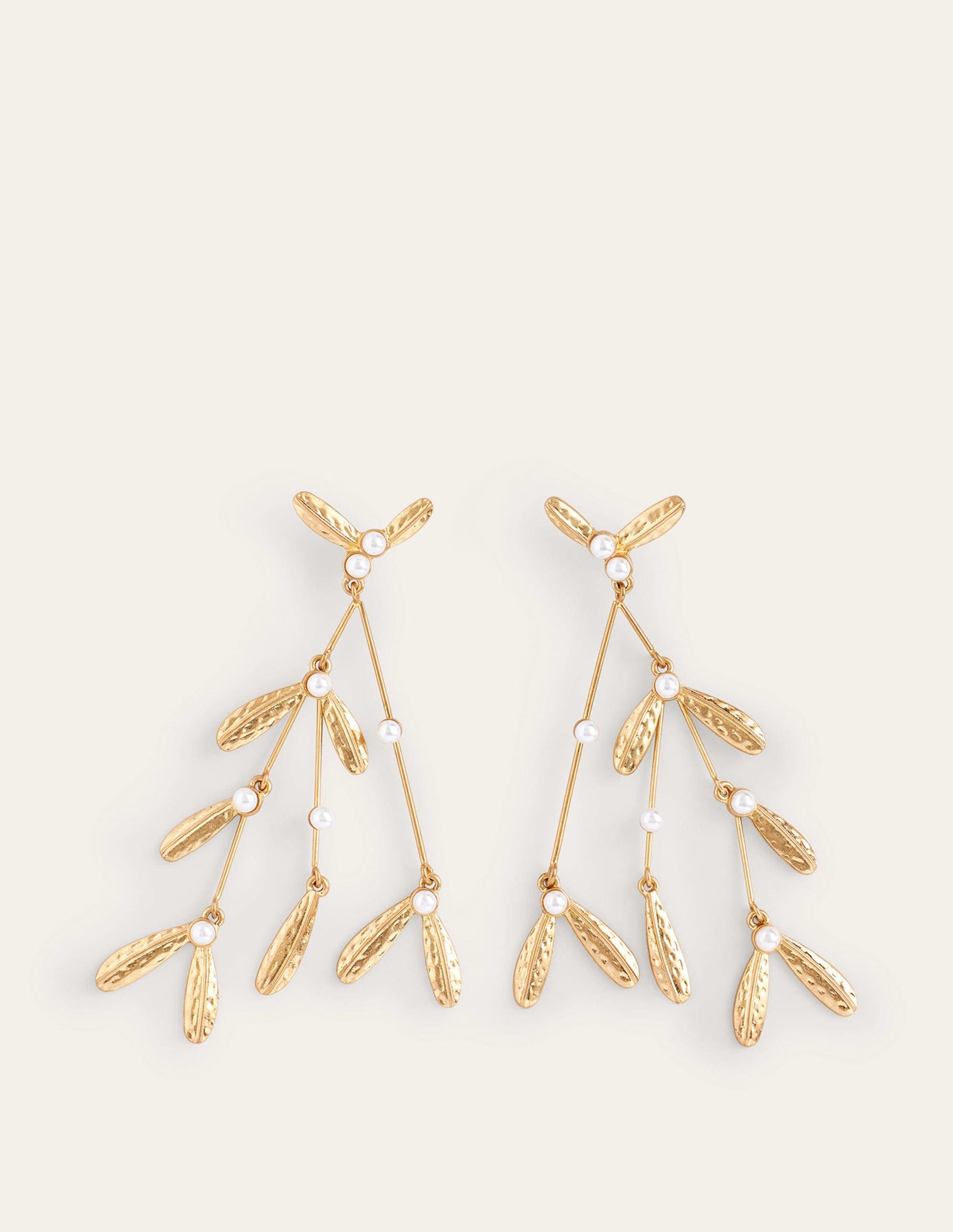 Festive Stamp Earrings-Mistletoe-2