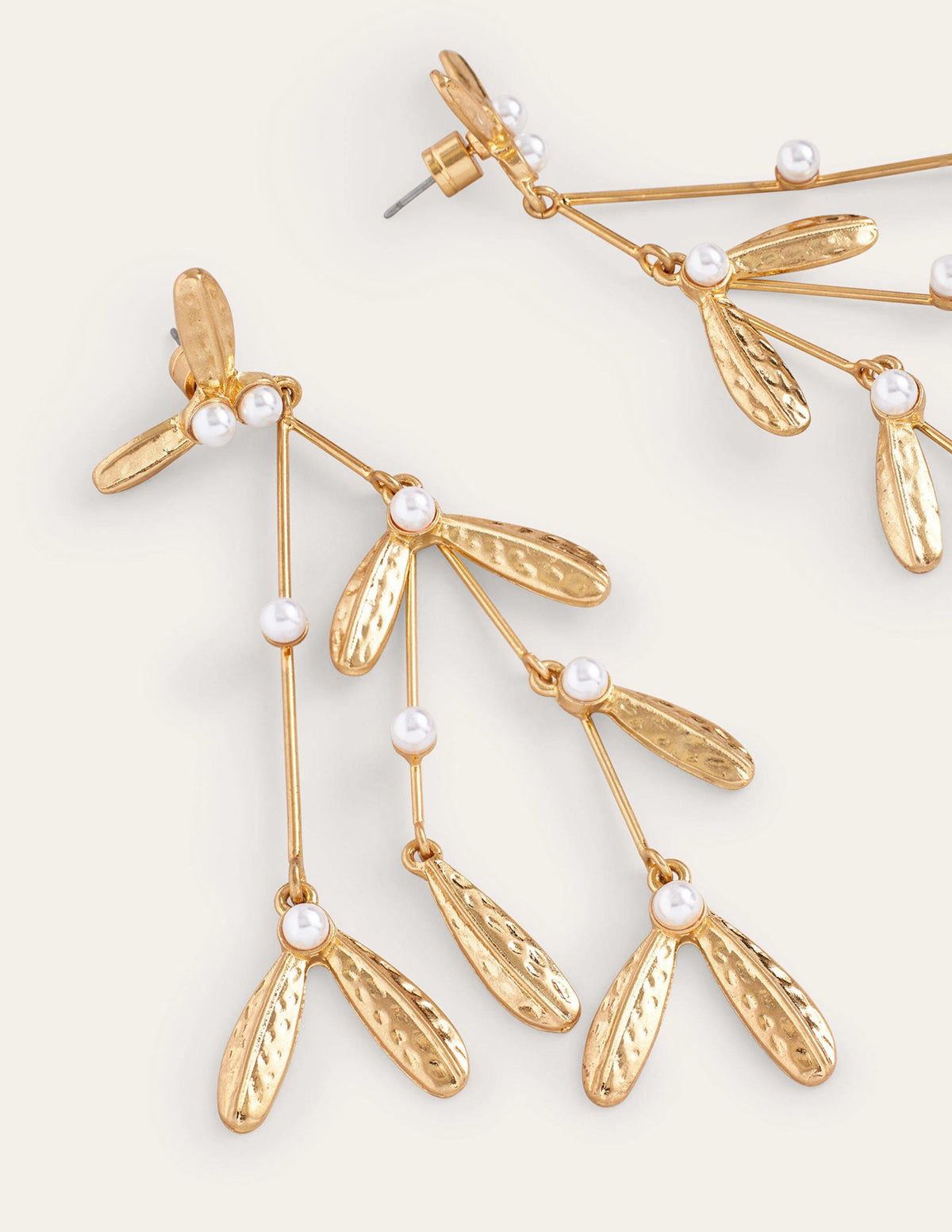 Festive Stamp Earrings-Mistletoe-3
