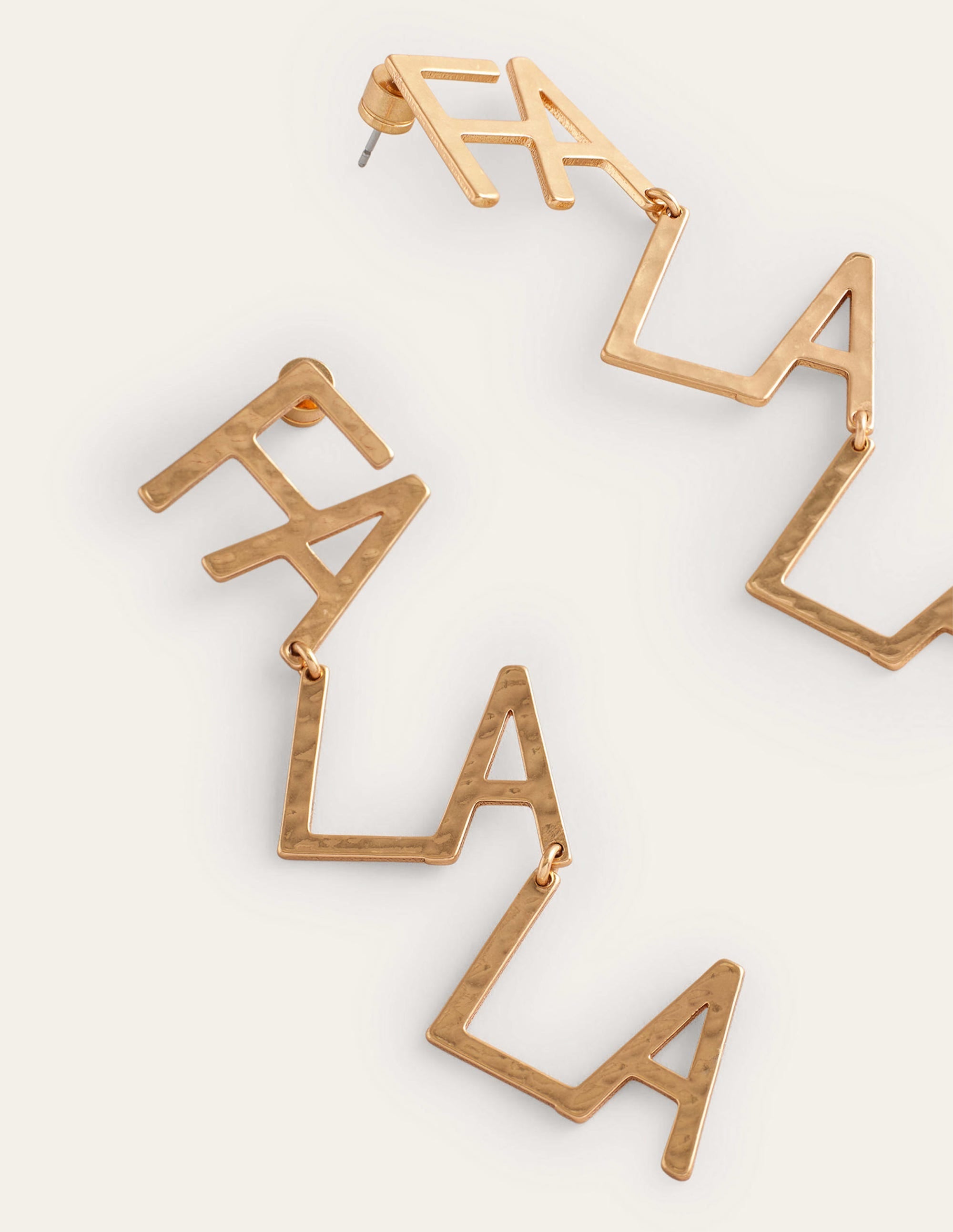 Festive Stamp Earrings-Fa La La - Image 3