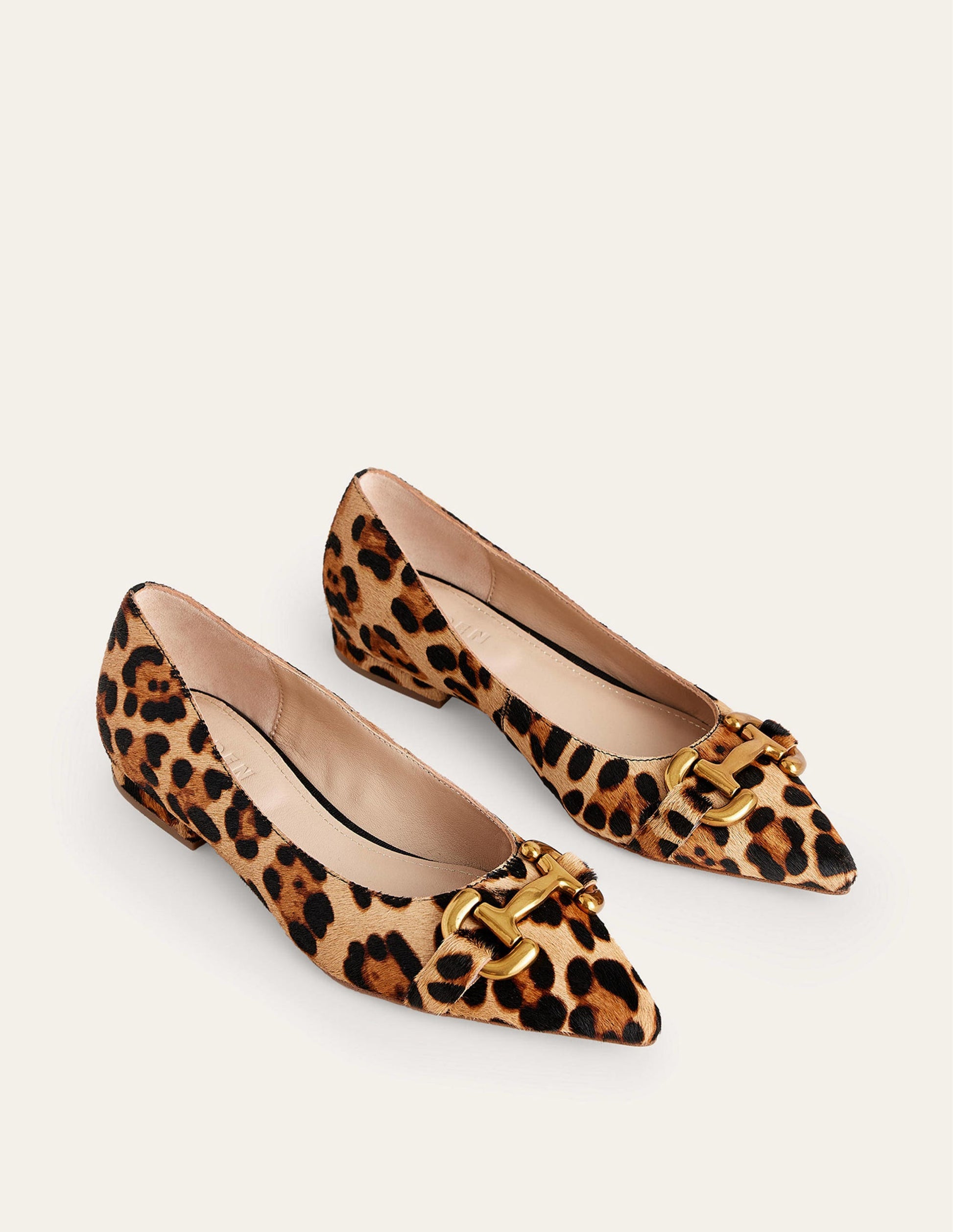 Iris Snaffle Ballet Flat-Classic Leopard Pony Hair-2