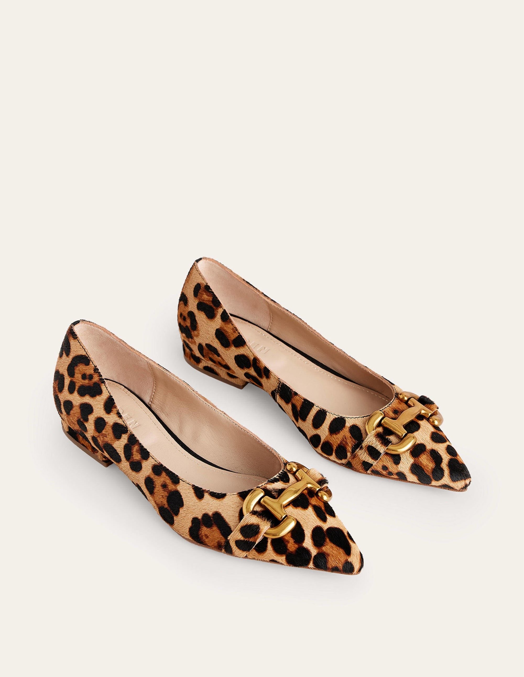 Iris Snaffle Ballet Flat-Classic Leopard Pony Hair - Image 2