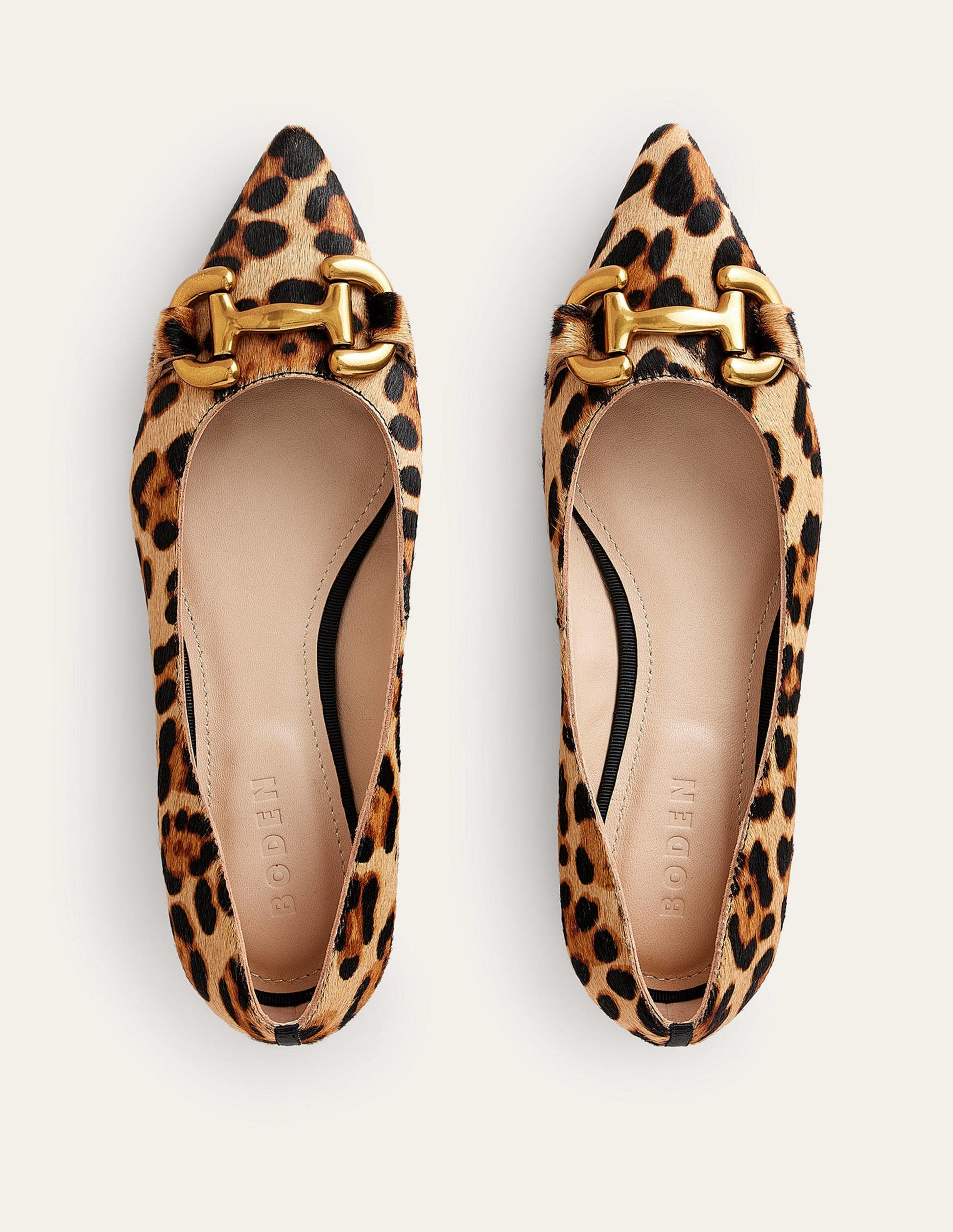 Iris Snaffle Ballet Flat-Classic Leopard Pony Hair-4