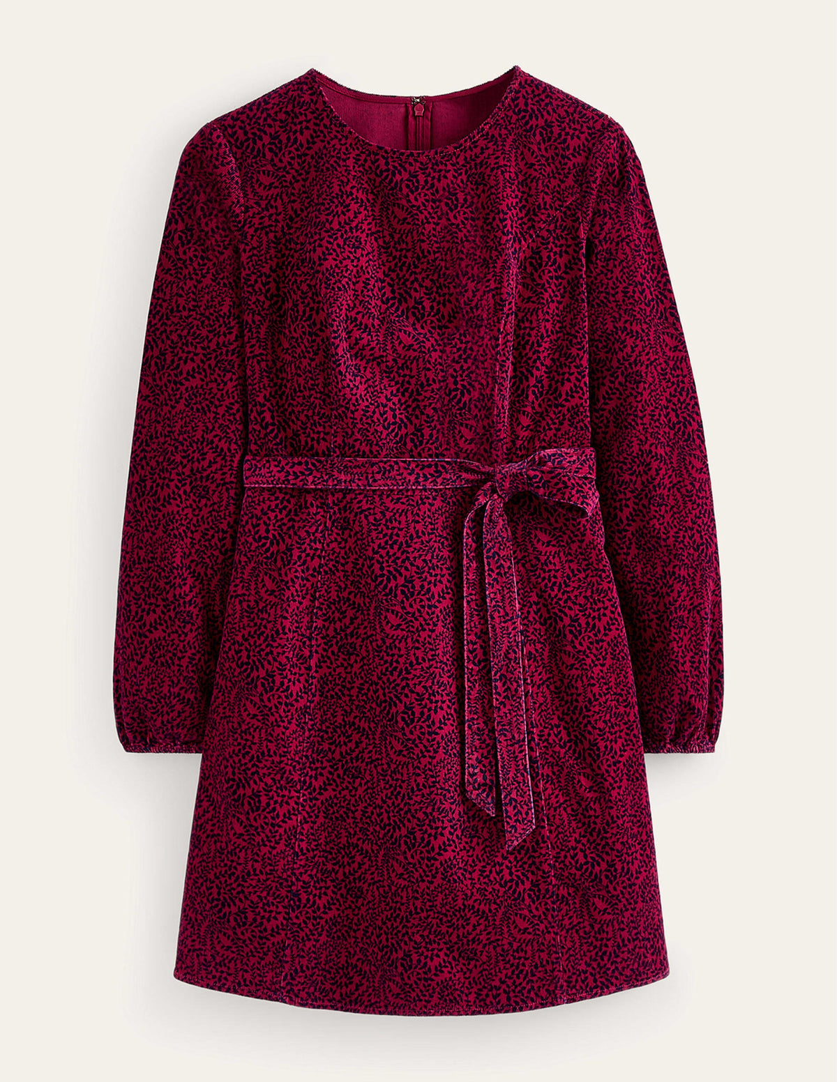 Harriet Cord Dress-Warm Cranberry, Pome Sprig - Image 6