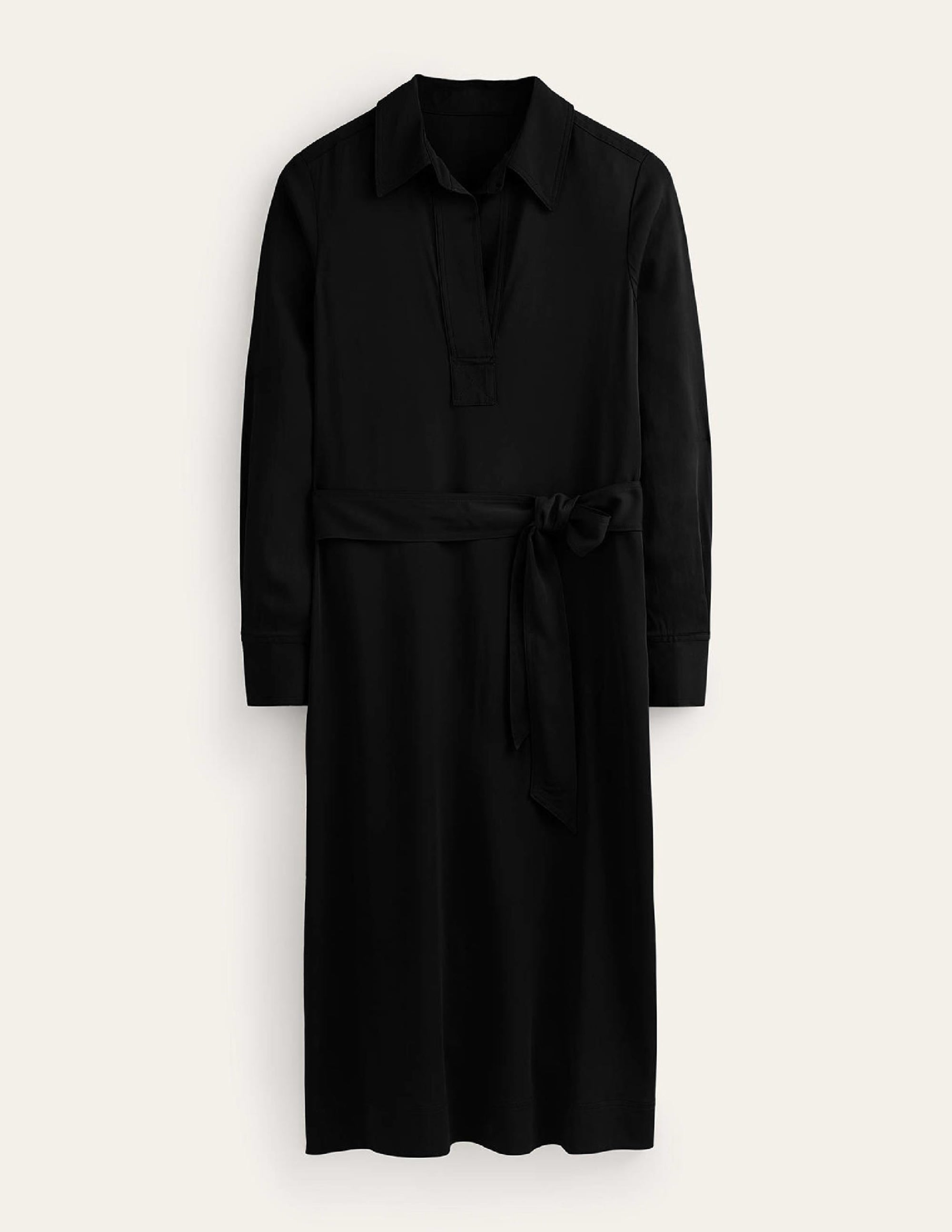 Clean Midi Pop Over Dress-Black - Image 5