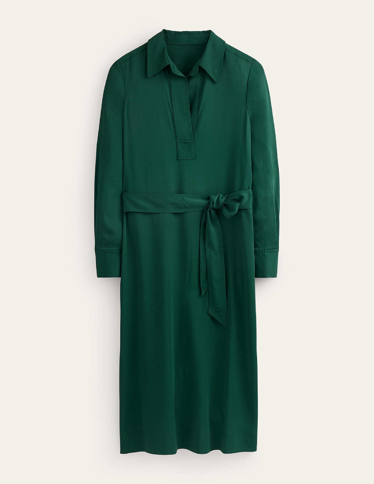 Clean Midi Pop Over Dress-Emerald Night - Image 7