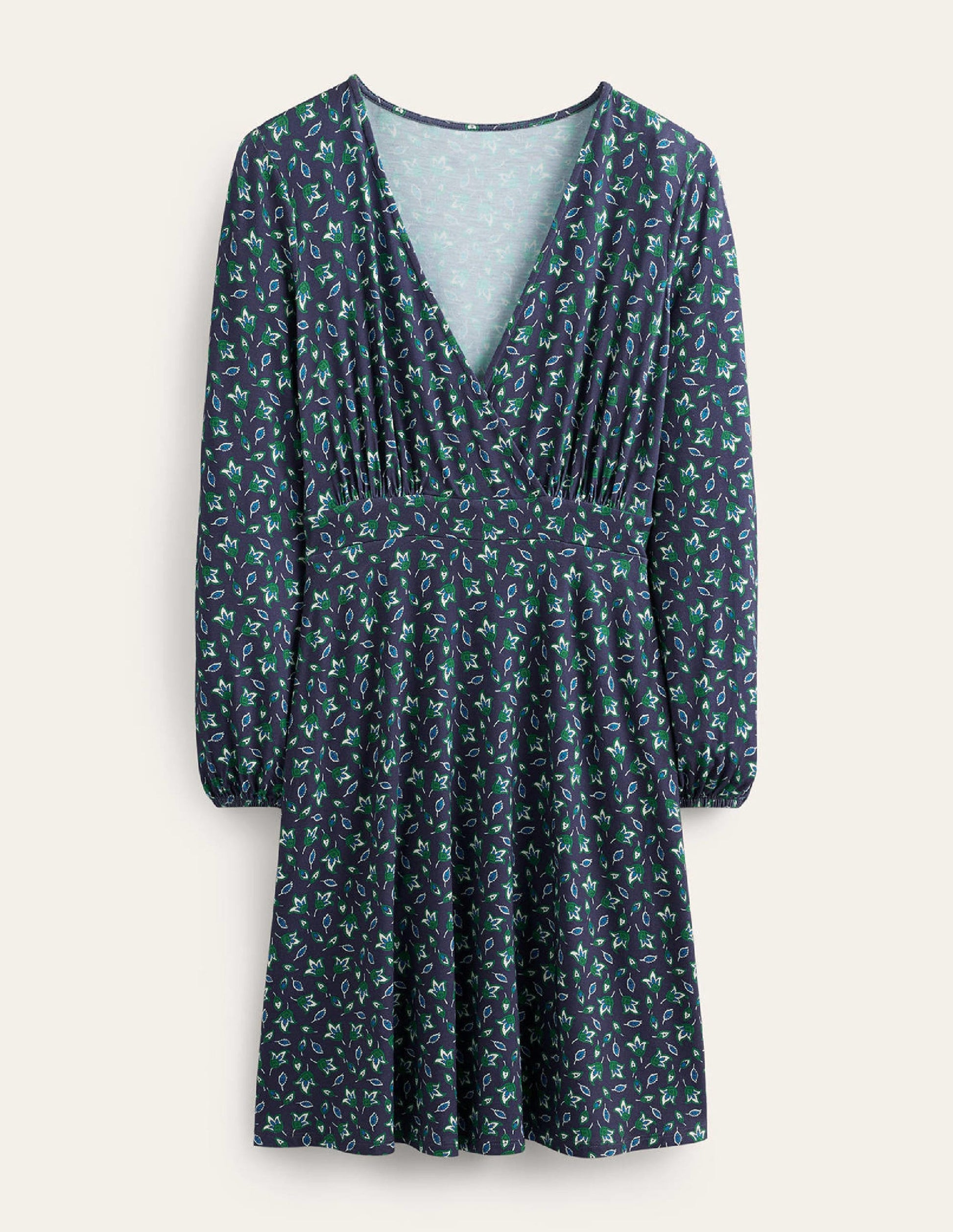Willow Jersey Dress-French Navy, Tulip Bud-7